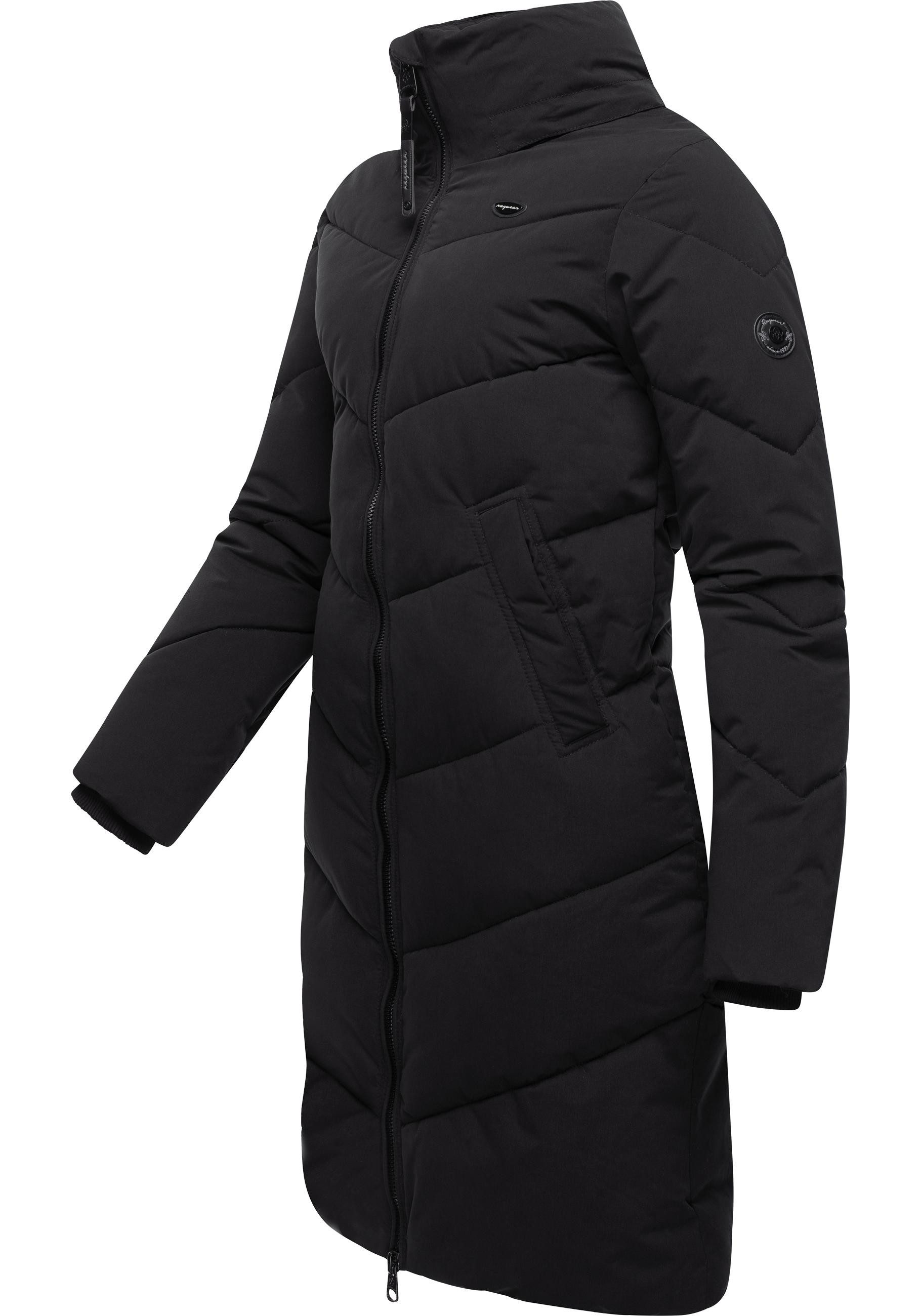 Ragwear Wintermantel Rebelka wasserdichter Winterparka mit abnehmbarer Kapuze