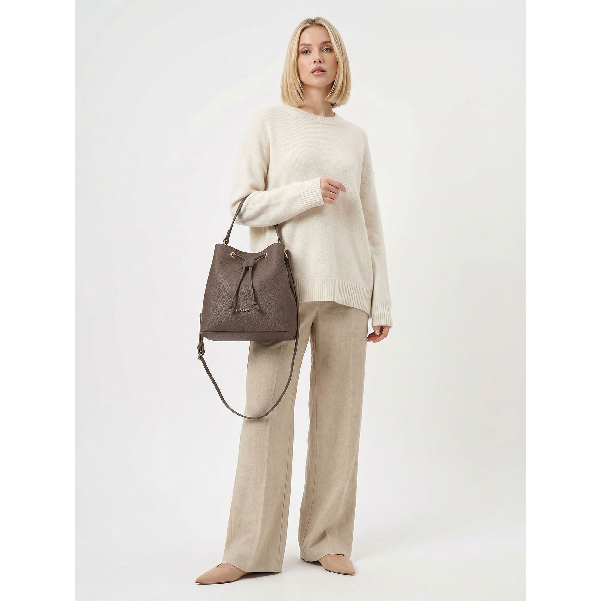 Lazarotti Beuteltasche Bologna Leather, Leder