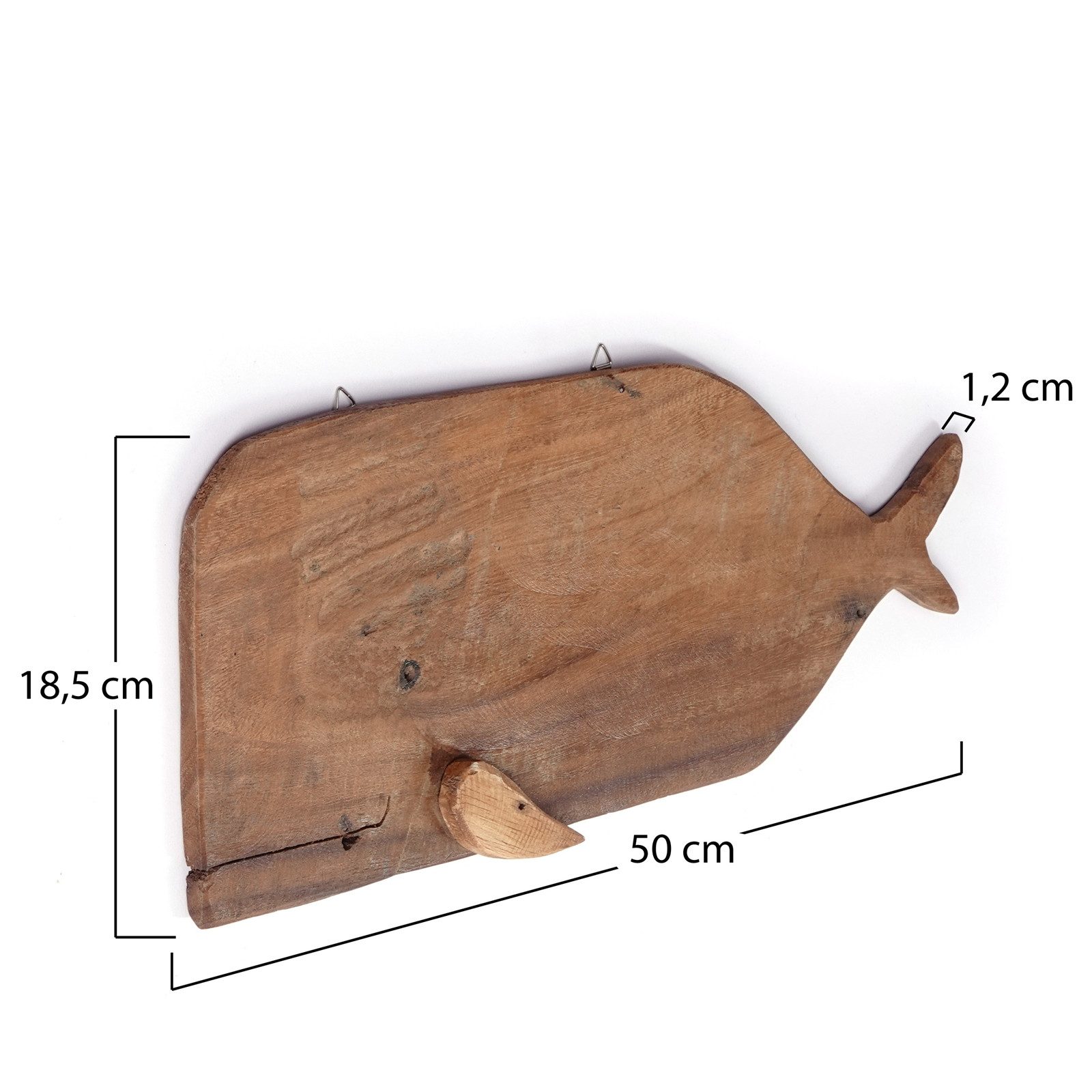 CREEDWOOD Wanddekoobjekt HOLZ Aufhänger "WAL", 2 günstig online kaufen