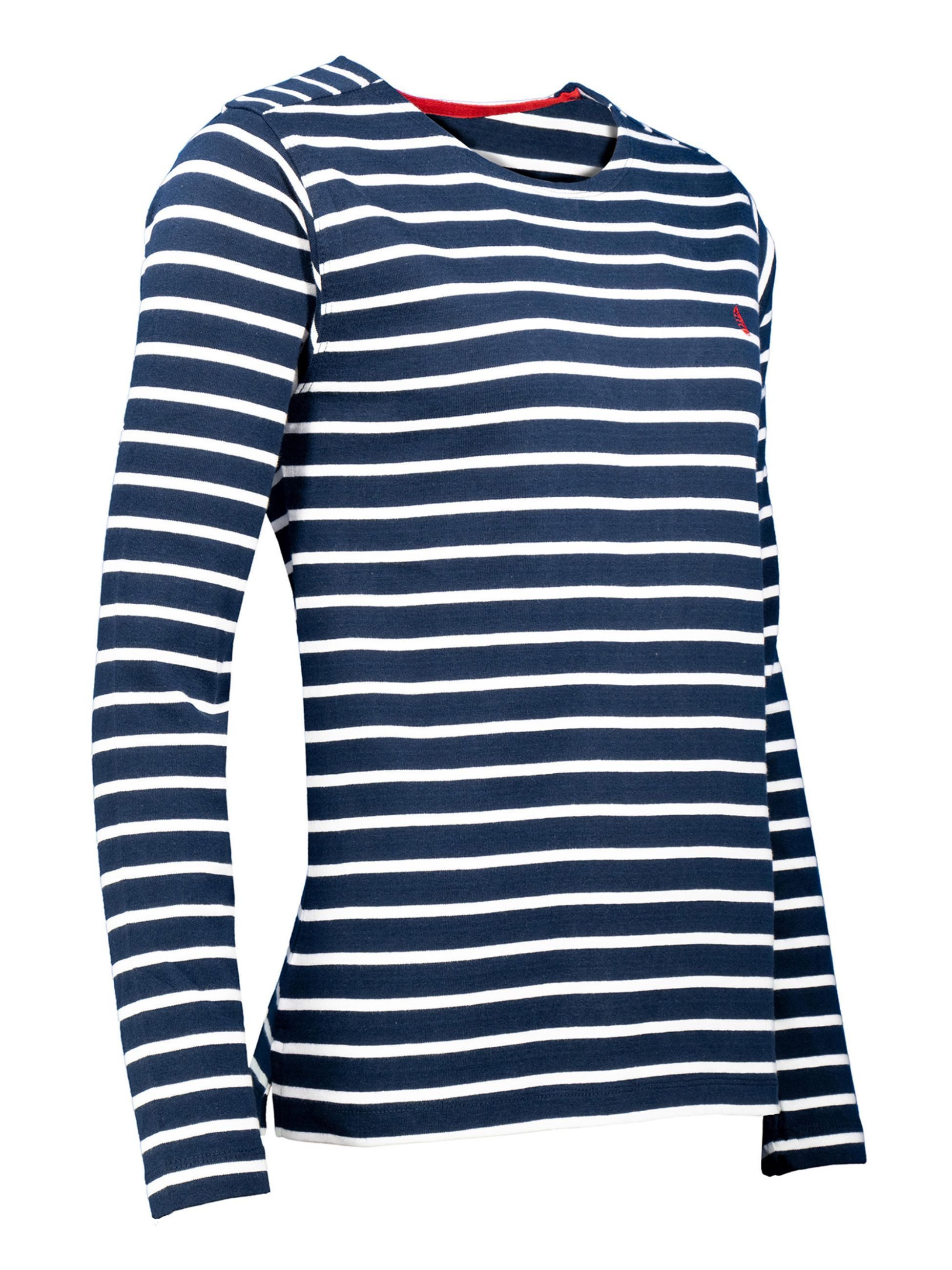 Wind sportswear Longsweatshirt Damen Langarm T-Shirt gestreift (1-tlg)