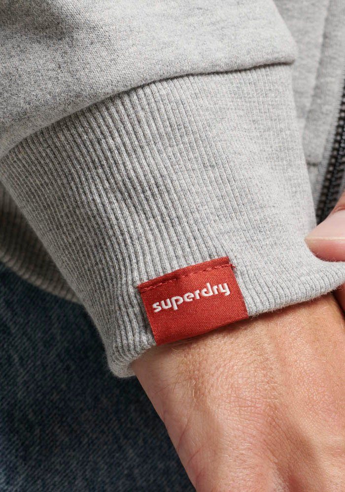 Superdry NEON Kapuzensweatjacke VL Athletic Grey Marl ZIPHOOD