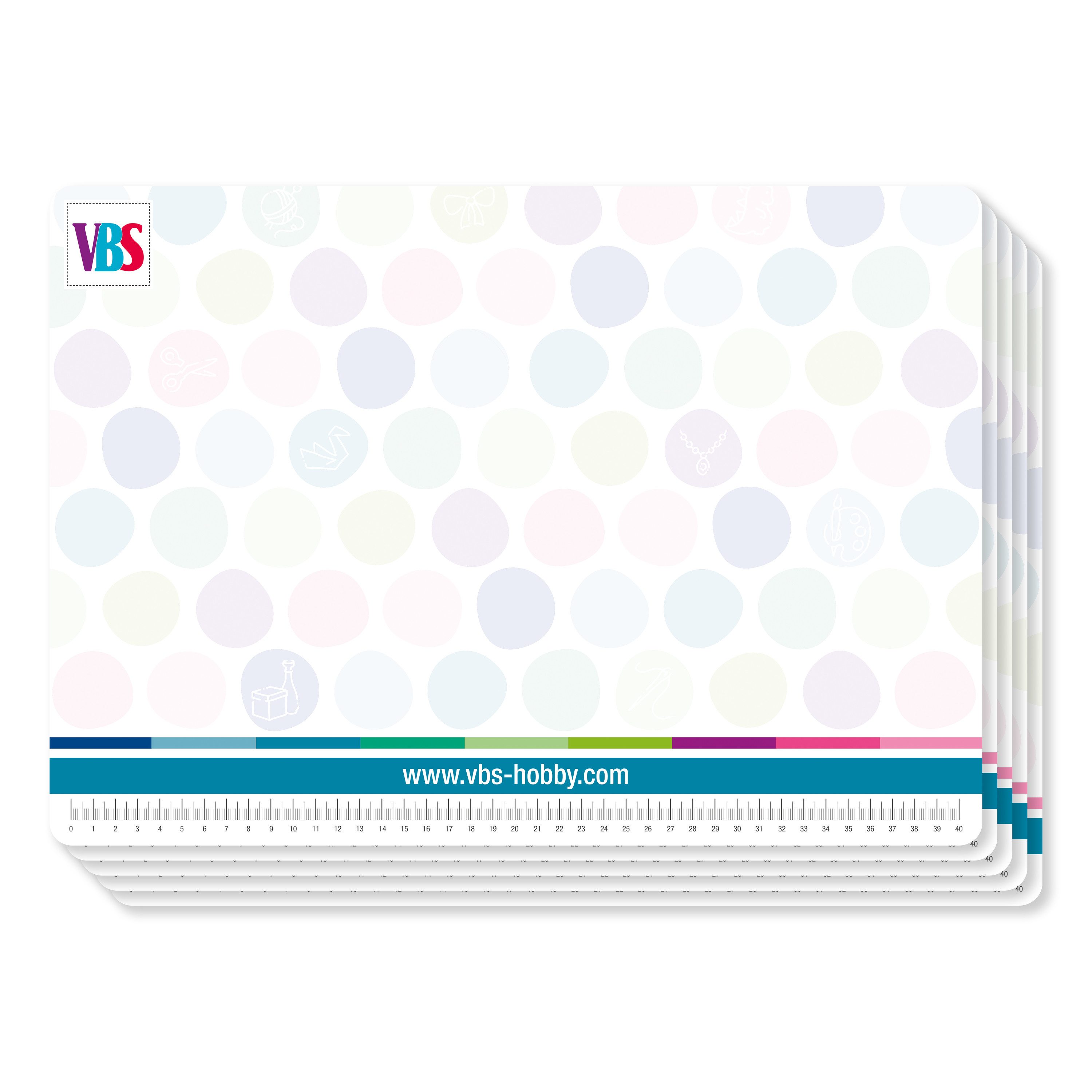 VBS Bastelband Bastelunterlagen, 5 Stück, 42 cm x 29,7 cm