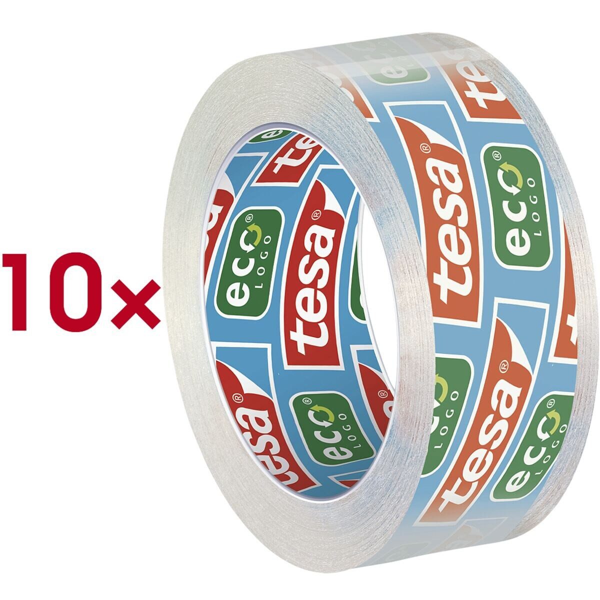 tesa Klebeband ECO & CLEAR (10-St) 15 mm/10 m, unsichtbar, klebstark und alterungsbeständig