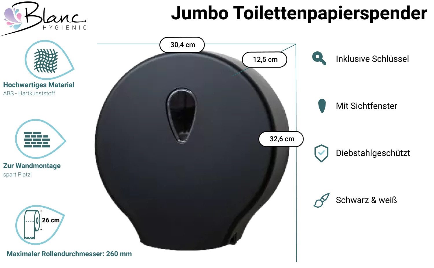 Blanc Hygienic Toilettenpapierhalter günstig online kaufen