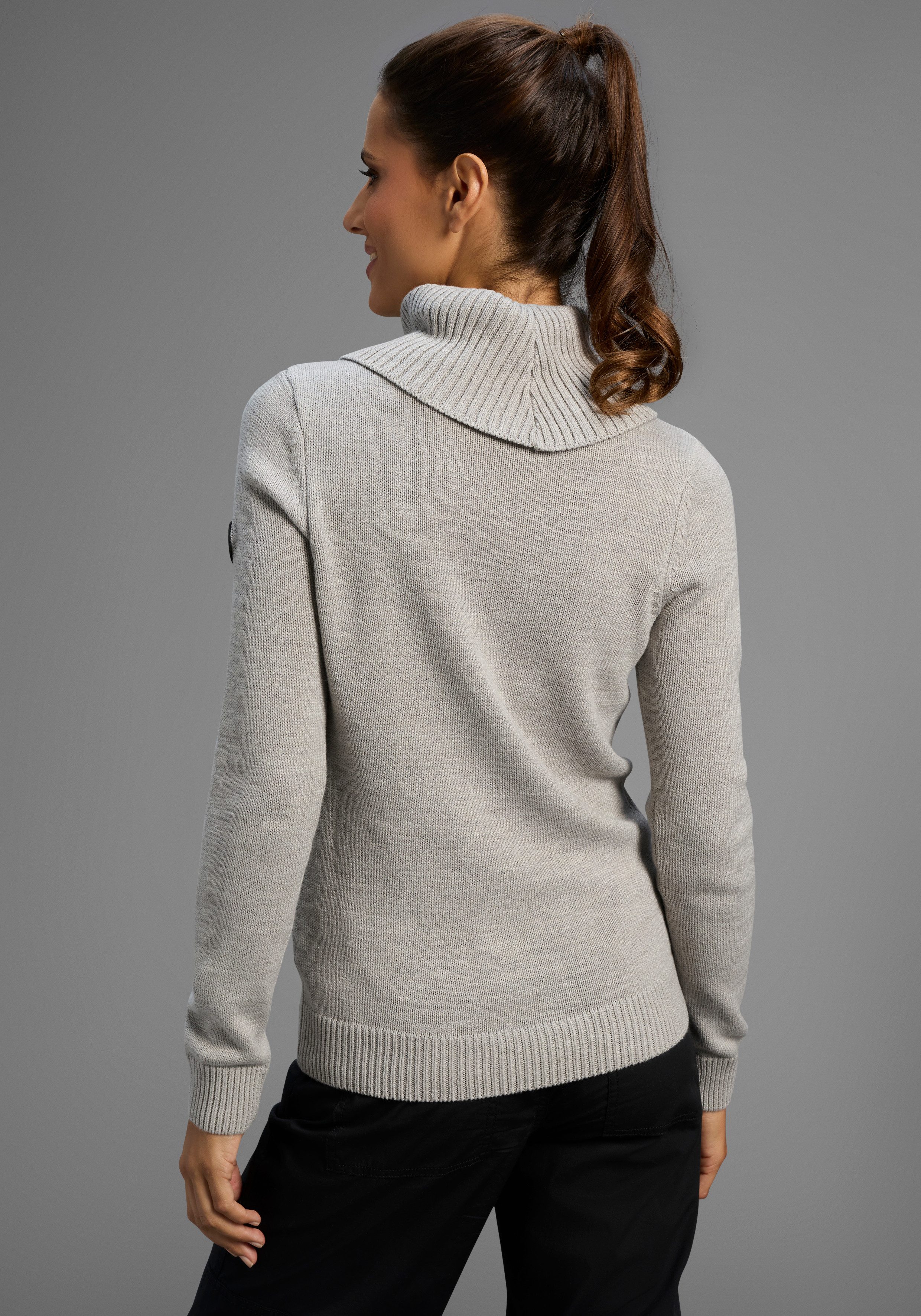 KangaROOS Rollkragenpullover mit Schalkragen, Langarm, Warm & Kuschelig