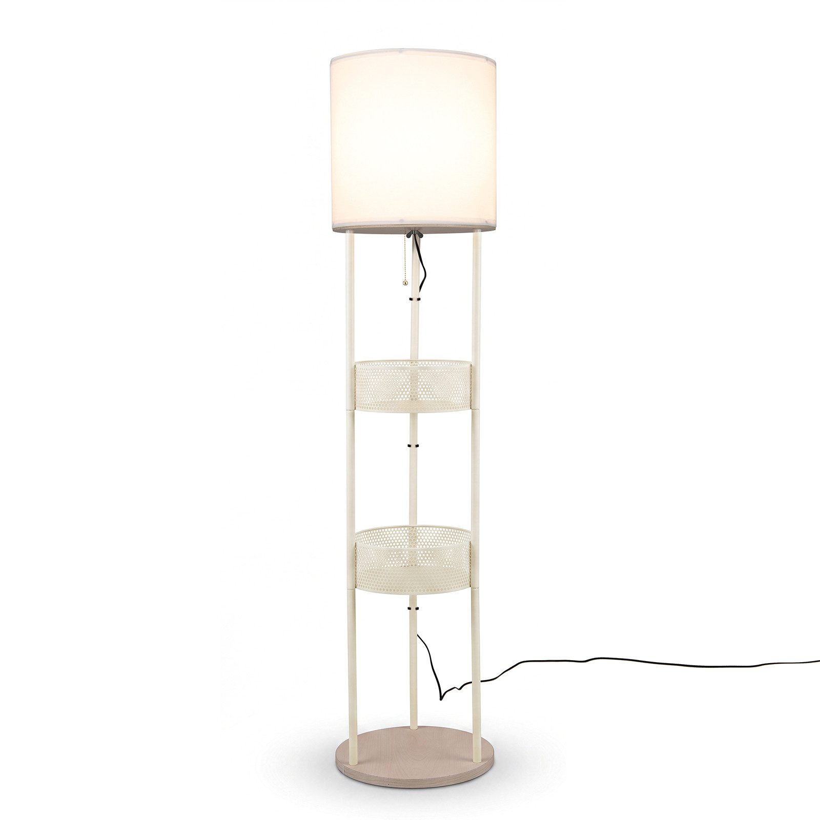COSTWAY Stehlampe Leselampe bett, Standlampe für Wohnzimmer & Büro