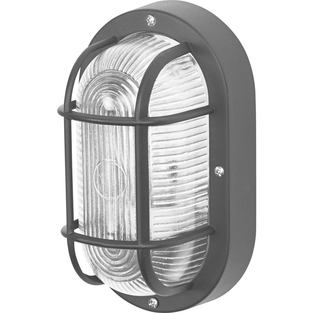 Osram Wandleuchte OSRAM HOMELIGHTING Bulkhead Essential Oval E27 Black 4058075845589 Dec