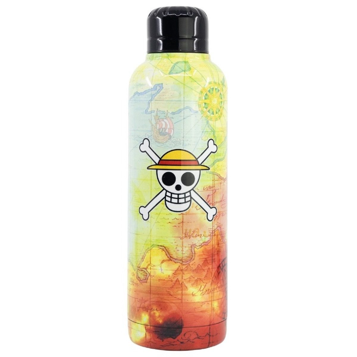 One Piece Anime Trinkflasche Isolierte Edelstahl Thermotrinkflasche 515 ml, Edelstahl