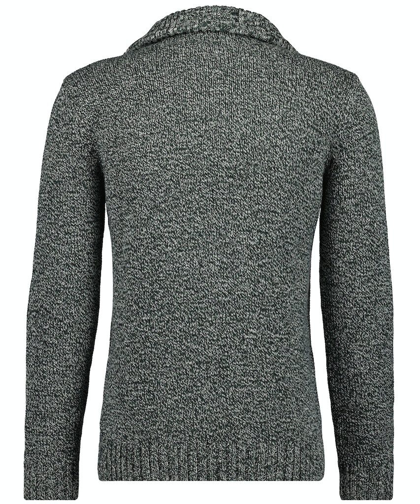 RAGMAN V-Ausschnitt-Pullover Tweed mit Troyer und günstig online kaufen
