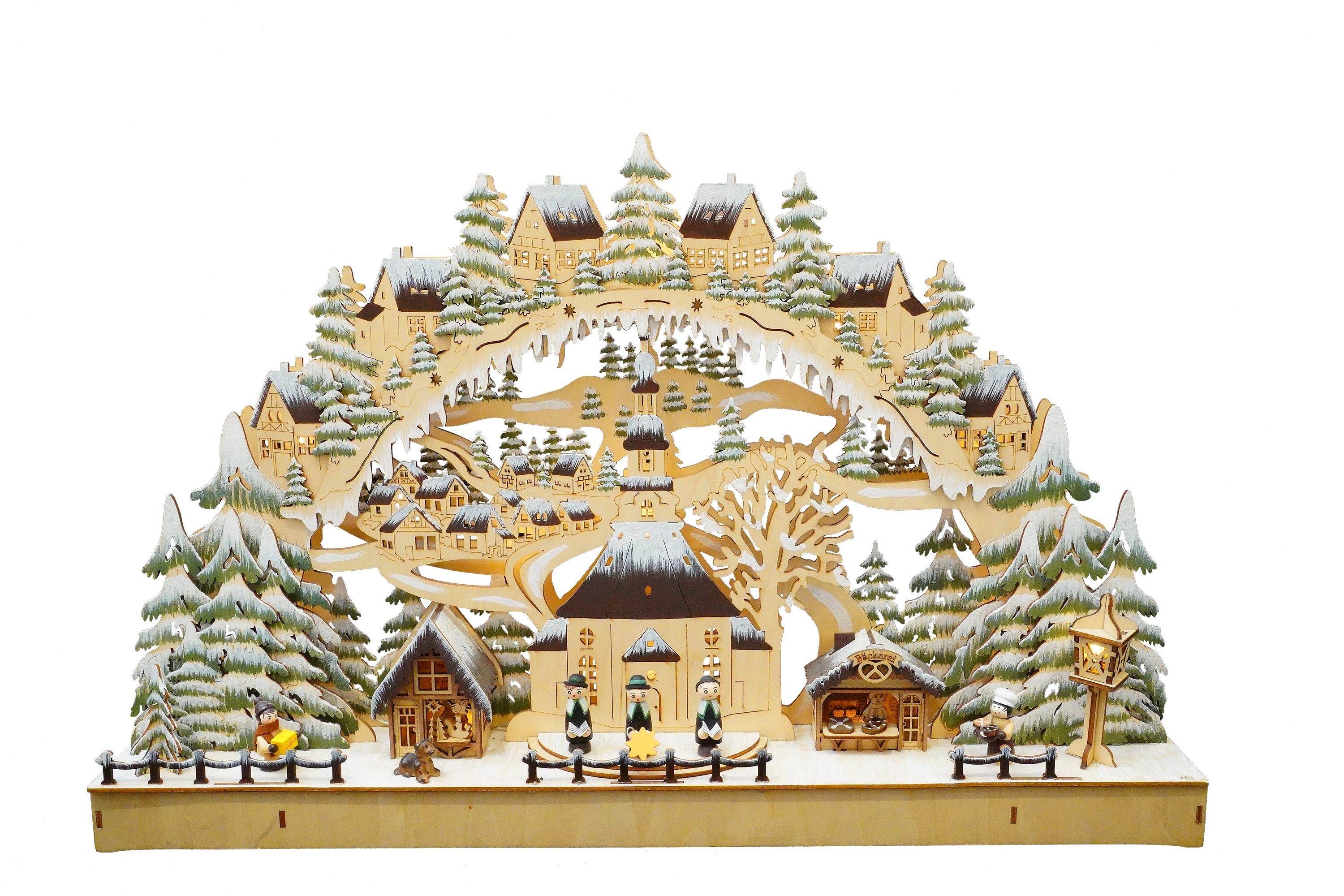 Myflair Möbel & Accessoires LED Schwibbogen, LED-Beleuchtung, batteriebetrieben