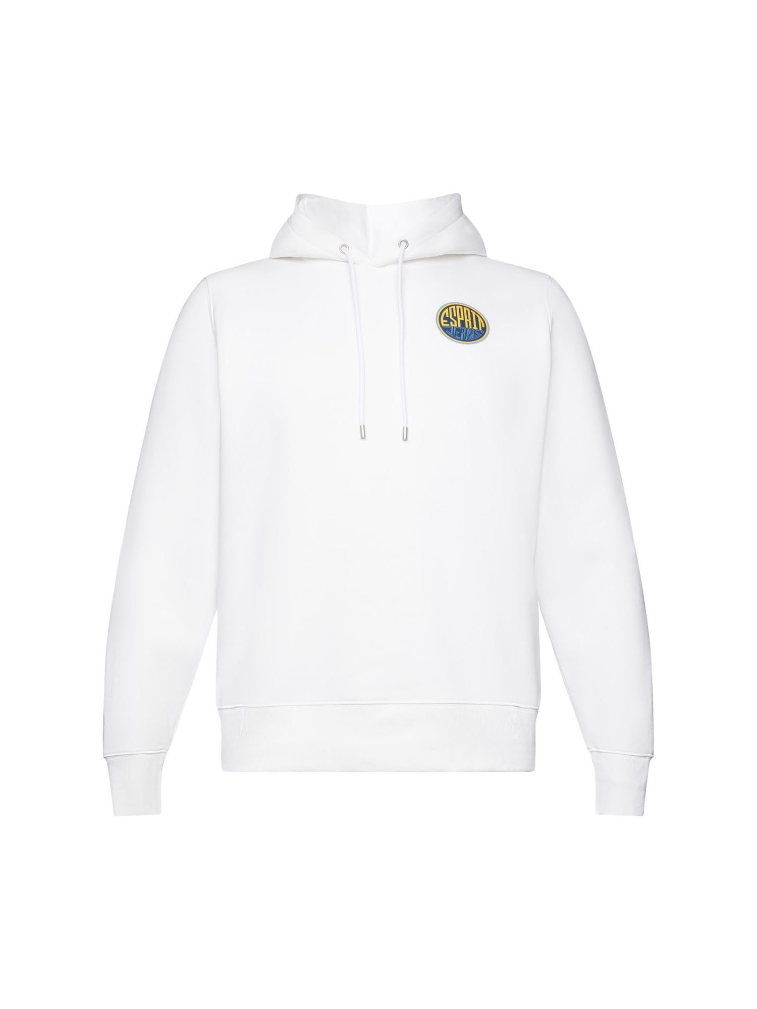 Esprit Sweatshirt Baumwoll-Kapuzensweatshirt mit Logo (1-tlg) WHITE
