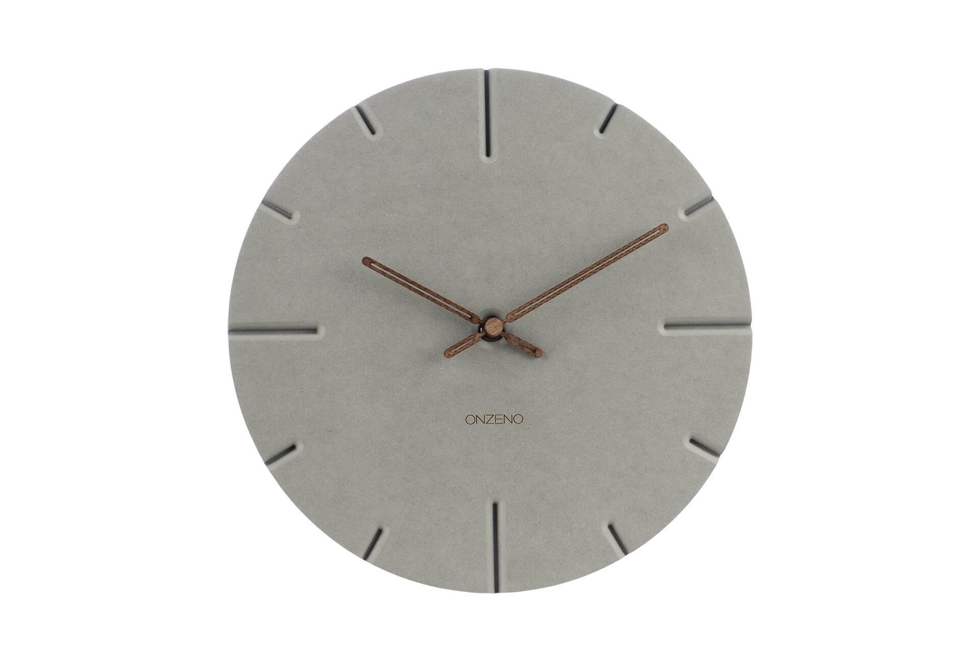 ONZENO Wanduhr THE PROFOUND. 29x29x0.9 cm (handgefertigte Design-Uhr)