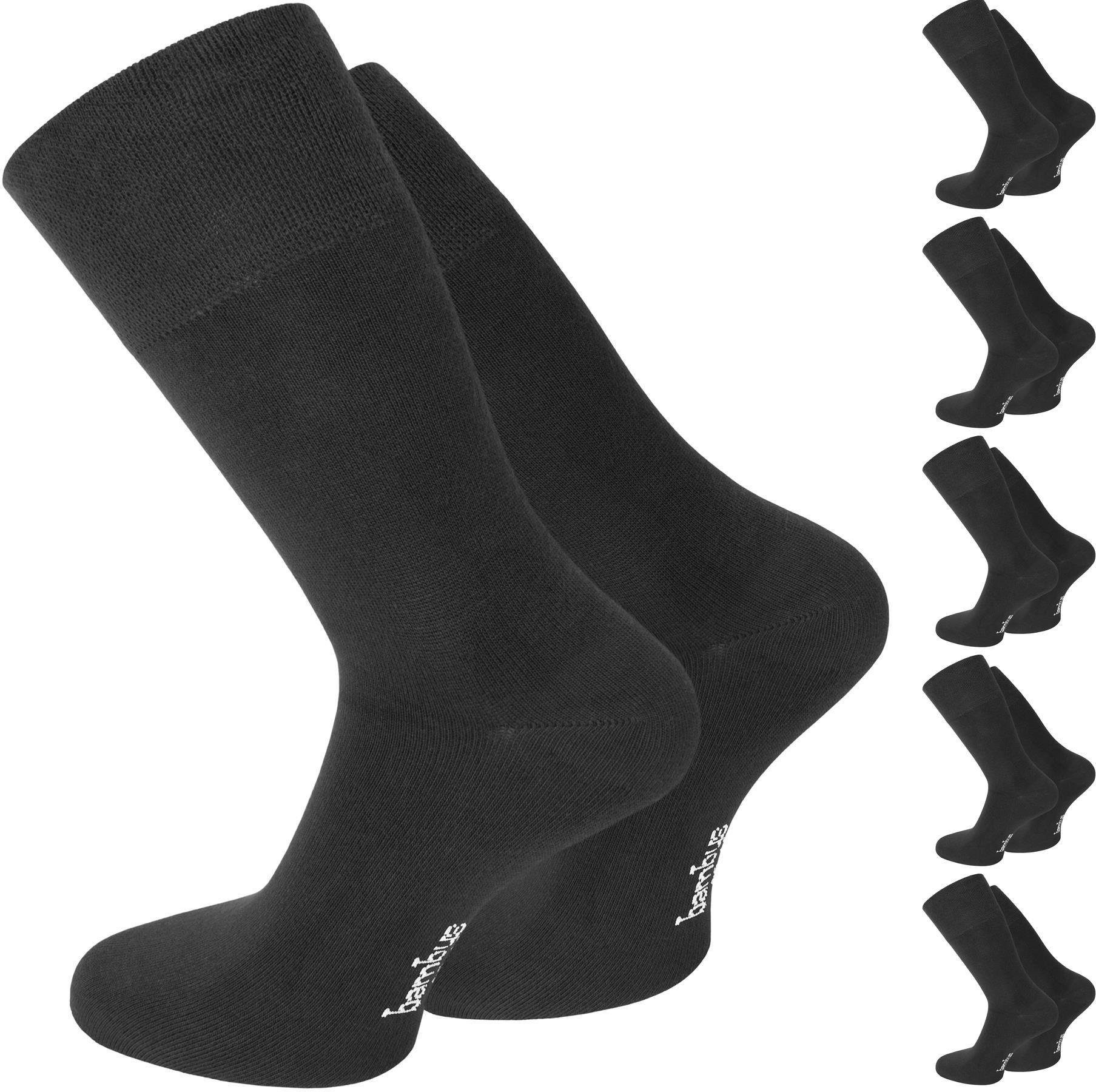 (6er-Set, Viskose Schwarz seidenweich Gesundheitssocken Classic Paar) 6 Basicsocken normani 6 durch Paar