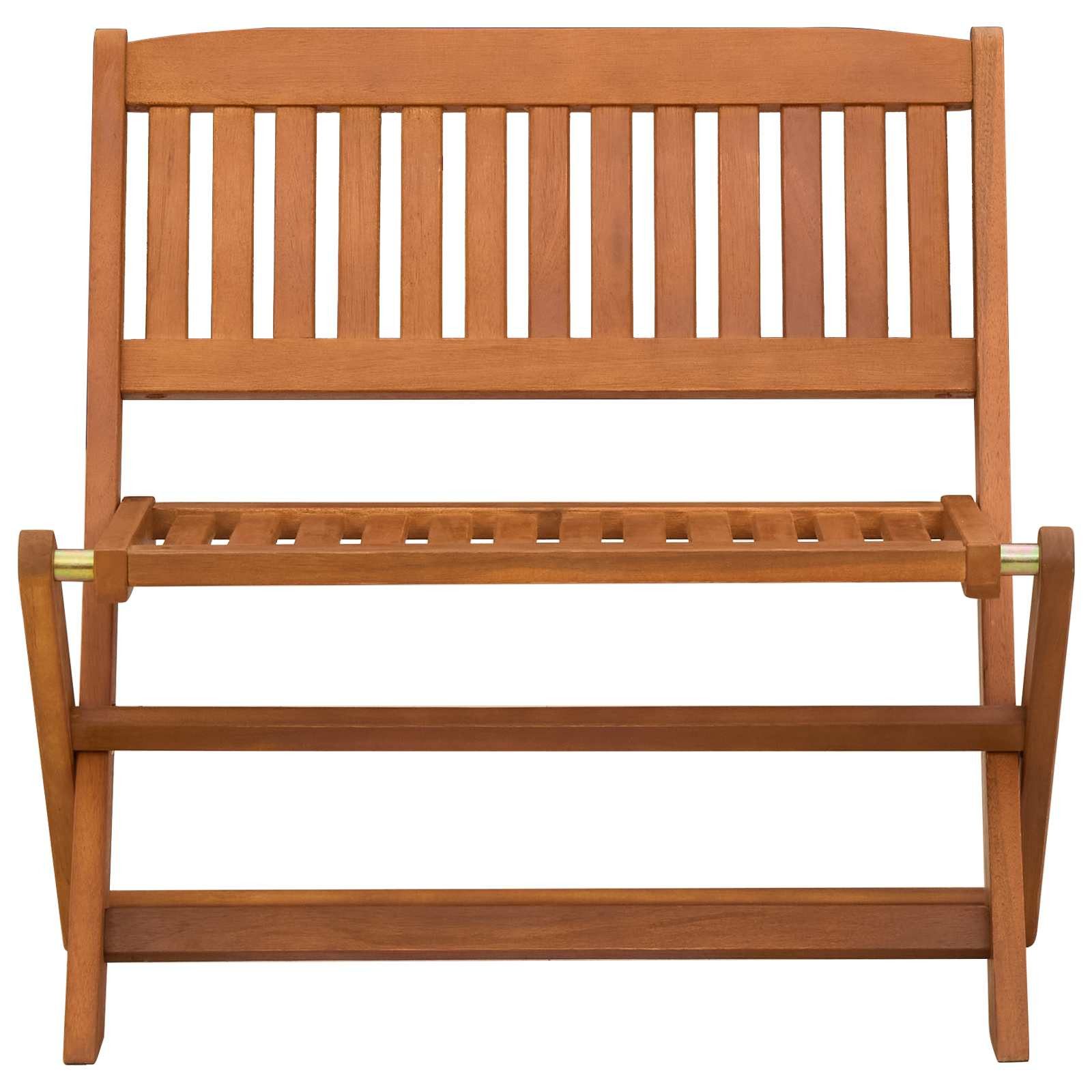 vidaXL Gartenbank Kinderbank 1 -Seater 61 x 38 x 57 cm Massives Eukalyptus Holz (1-St)