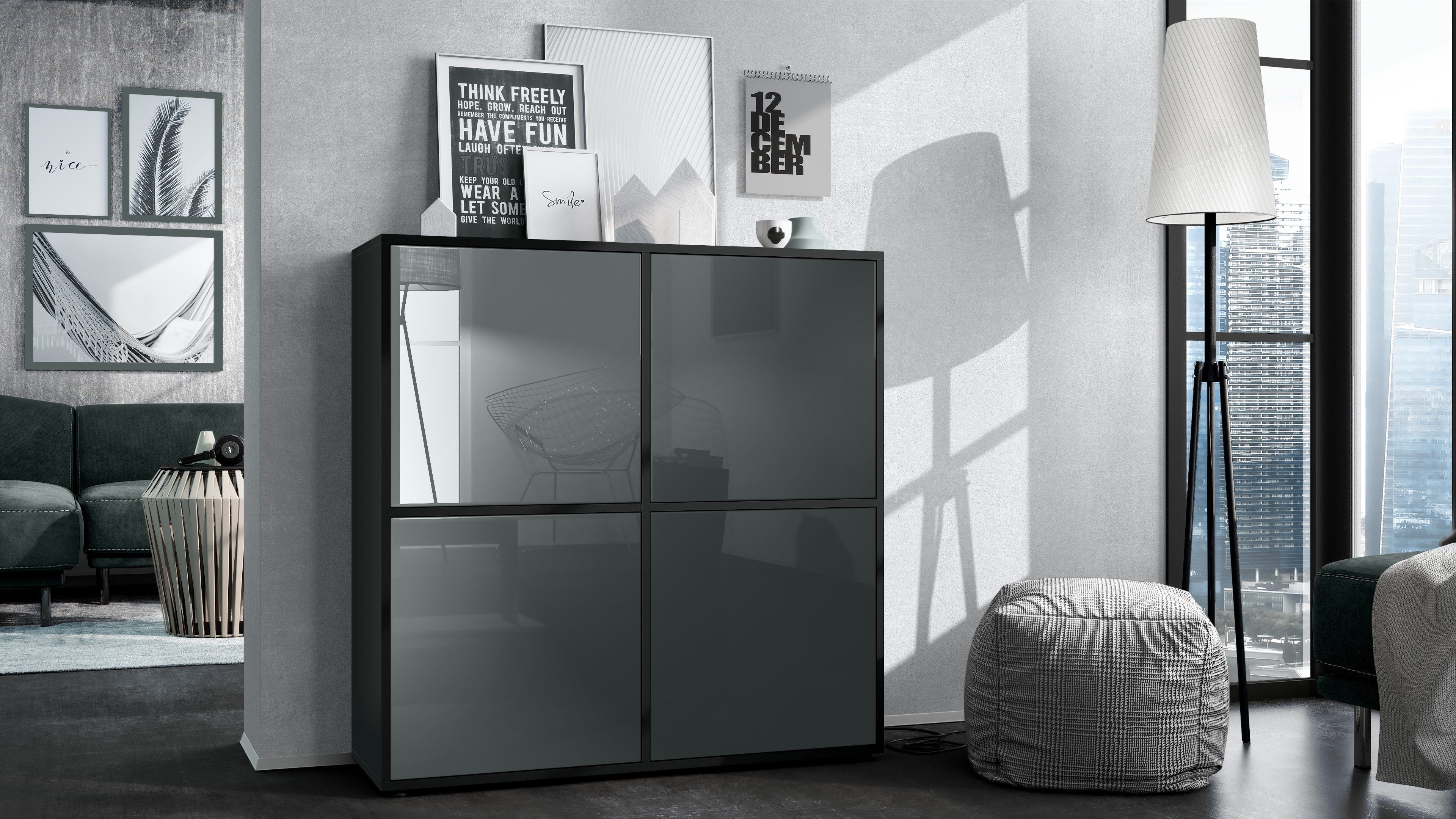 Vladon Highboard Cuba V2 (Schrank, 104 günstig online kaufen
