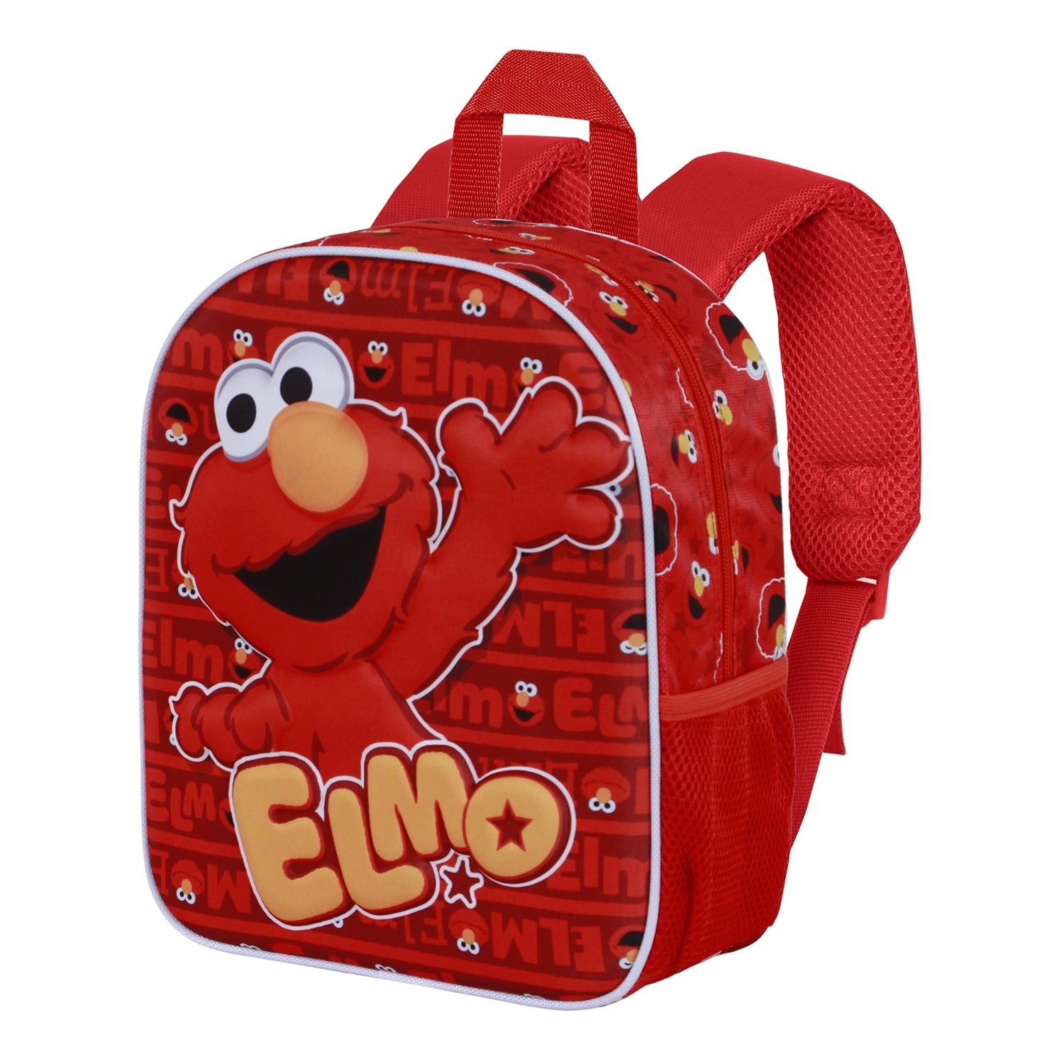 Kinderrucksack Sesamstraße Elmo Happy 3D kleiner Rucksack Kindergartenrucksack