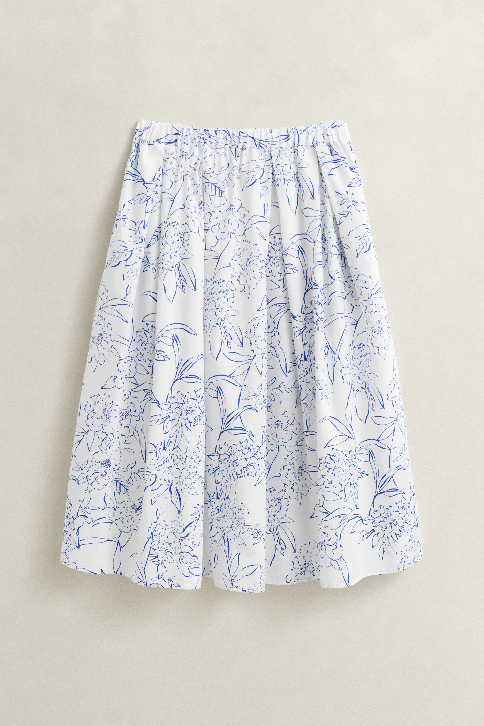 Gant Midirock FLORAL PRINT PULL ON SKIRT geblümt, mittlere Leibhöhe