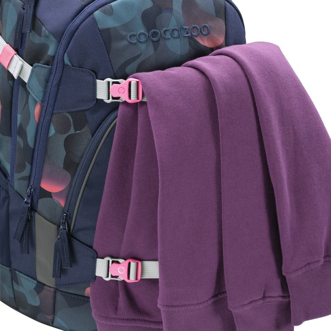 coocazoo Schulranzen Schulrucksack-Set MATE, Mäppchen Geldbörse (3-tlg)