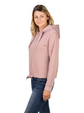 DENIMFY Kapuzenpullover Damen Hoodie DFHanna Regular Fit Crop Longsleeve Sweatshirt mit Kapuze