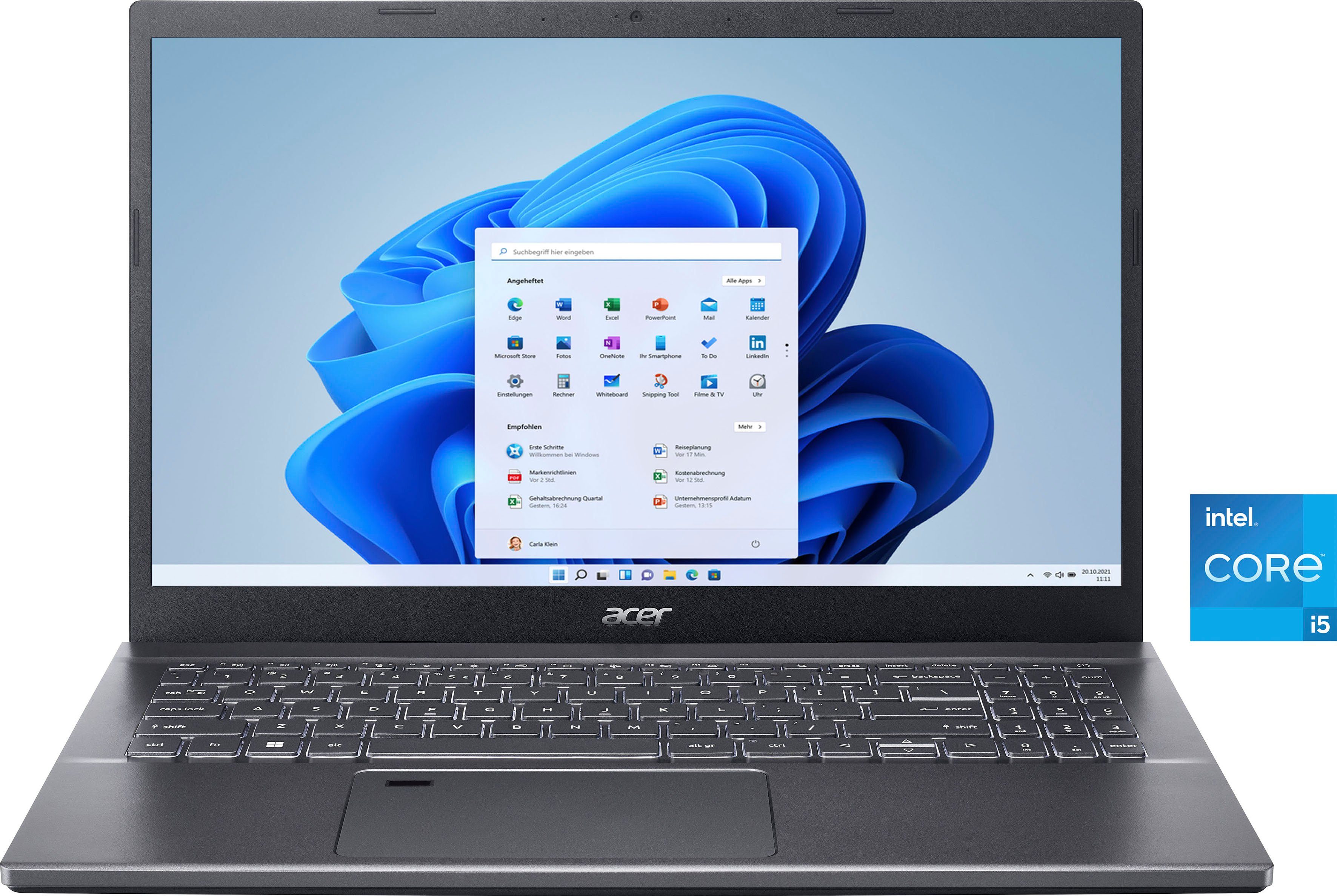 Acer Technik Tipp Aspire 5 A515-57-50AA, Intel i5-1235U, 16GB, 512GB SSD Notebook  Notebook
