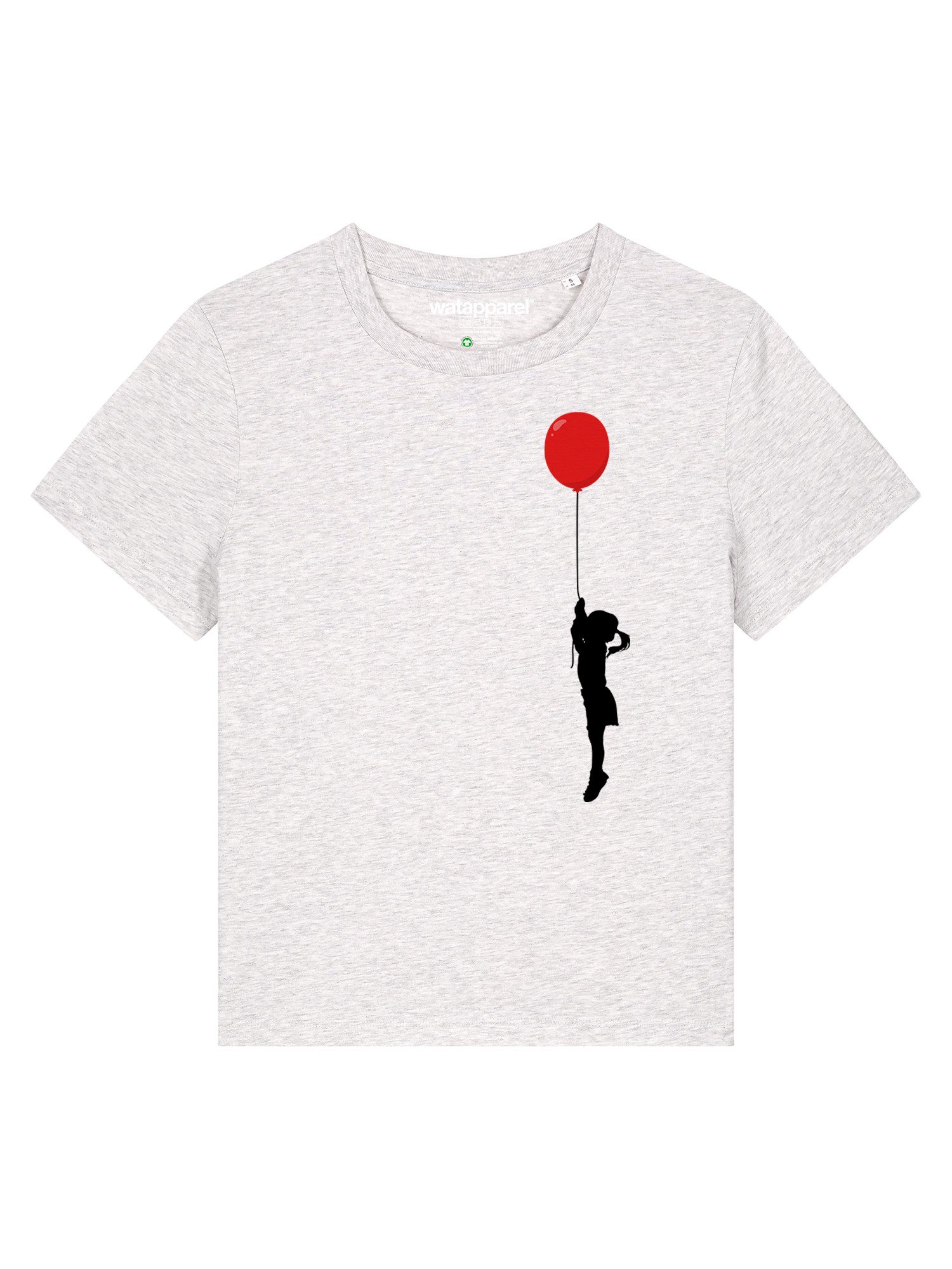 wat? Apparel T-Shirt Mädchen mit Luftballon (print)