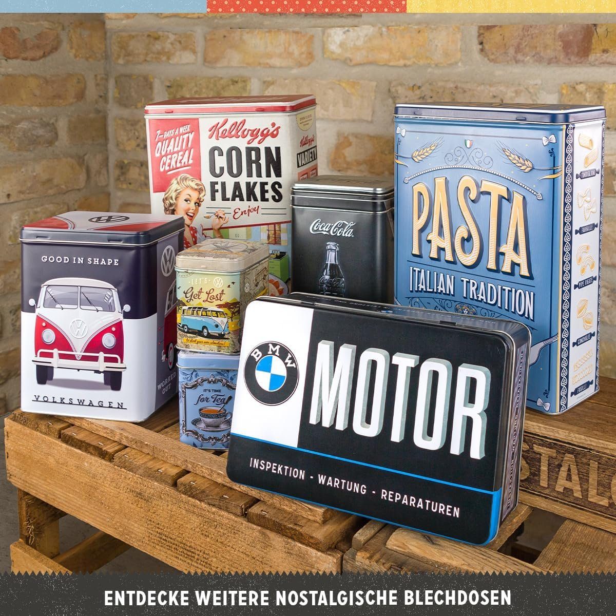 Nostalgic-Art Vorratsdose Metall Kaffeedose Blechdose Müslidose - Sugar