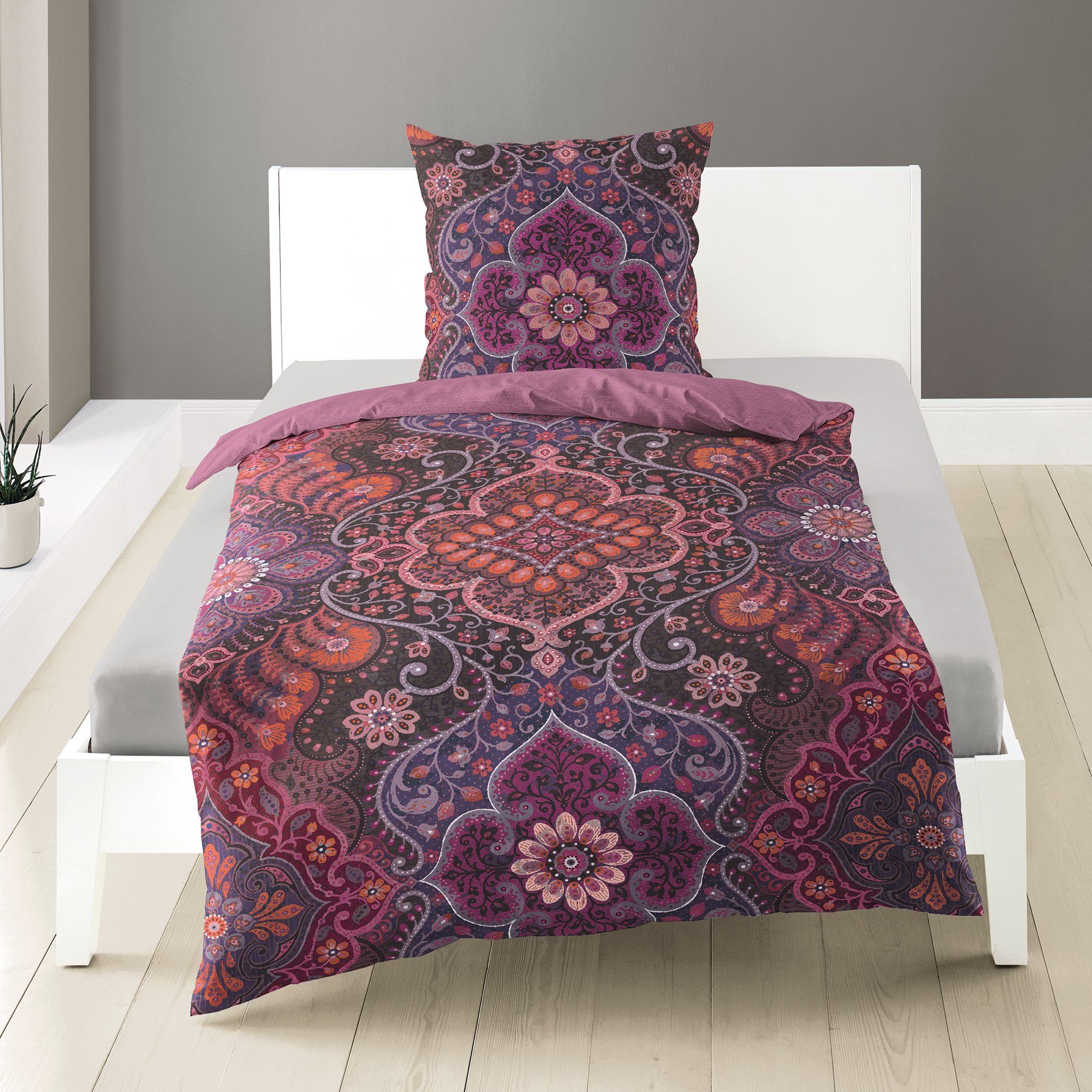 Traumschloss Bettwäsche Mako-Baumwolle, Mako-Satin, 2 teilig, Ornamente, be günstig online kaufen