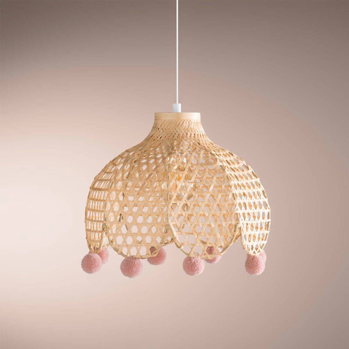 Atmosphera Créateur d'intérieur Dekolicht Hängeleuchte CAMPAGNE, Bambus, Ø 28 cm, Leuchte mit Dekofunktion, ohne Leuchtmittel – Bild 3 von 3