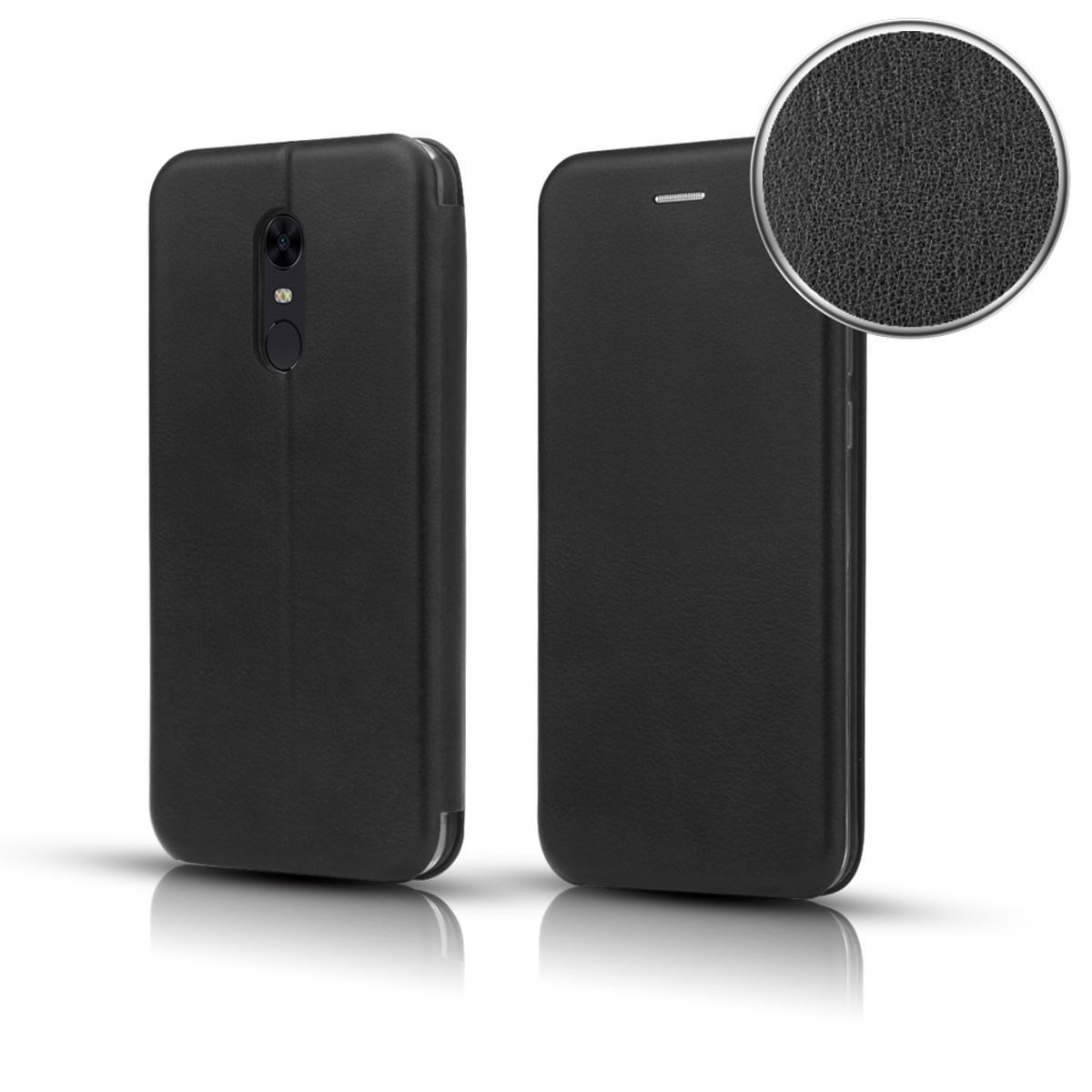 König Design Handyhülle Xiaomi Mi 10T, Xiaomi Mi 10T Handyhülle Bookcover Schwarz