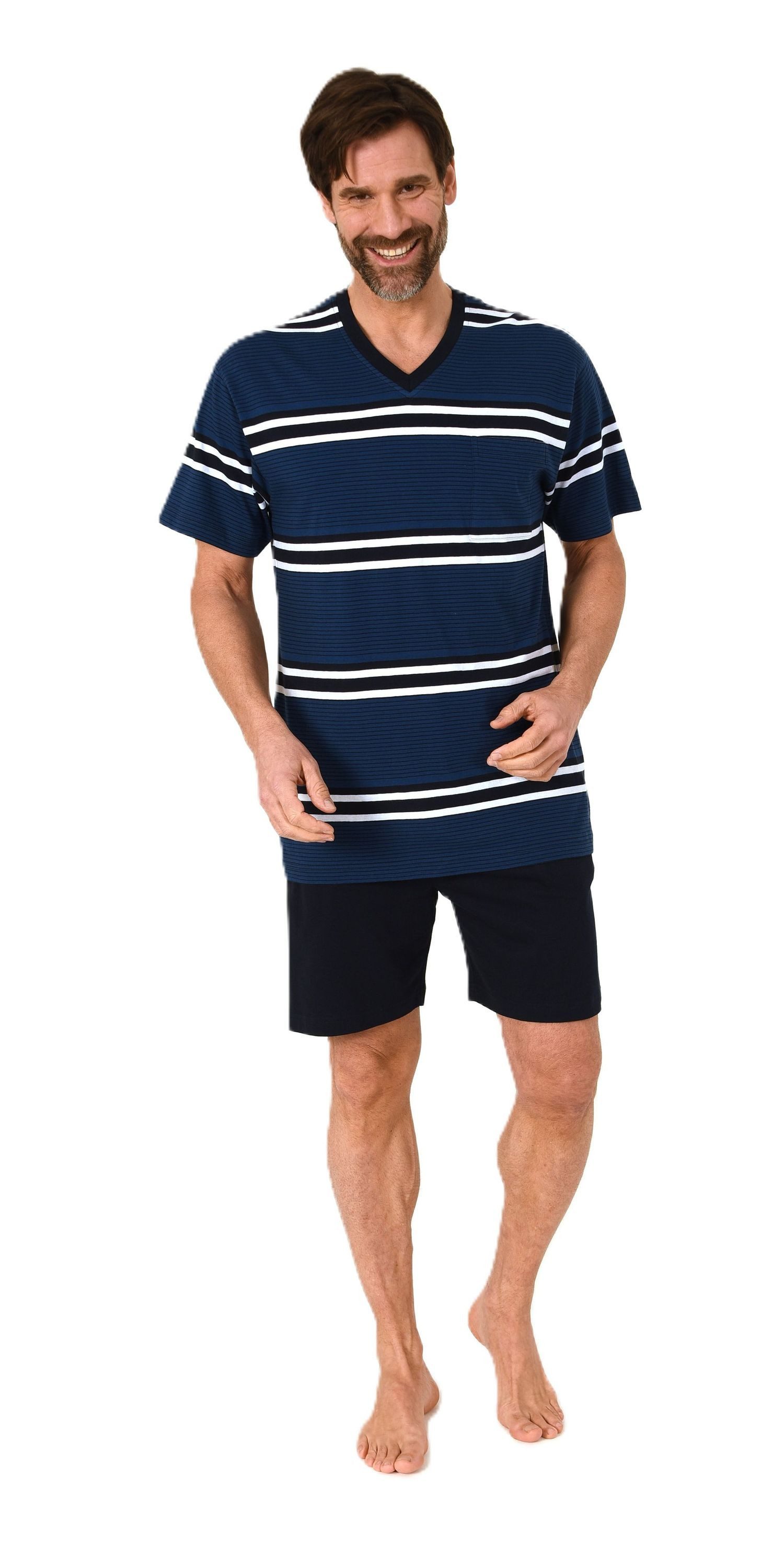 Normann Pyjama Normann Herren Schlafanzug kurzarm günstig online kaufen