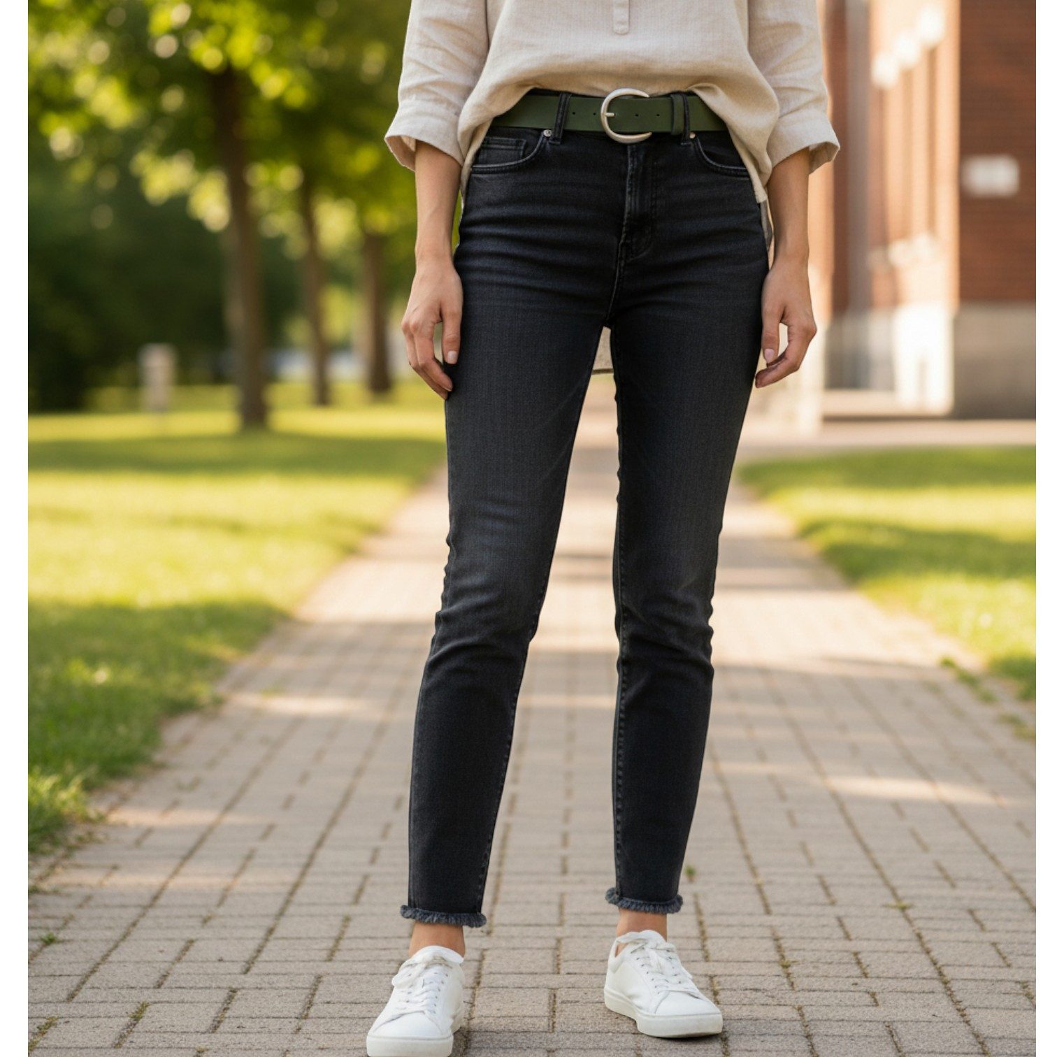 FRONHOFER Hüftgürtel Damen Rindleder (1-St) sportlich, für Jeans & Taille – Bild 2 von 5