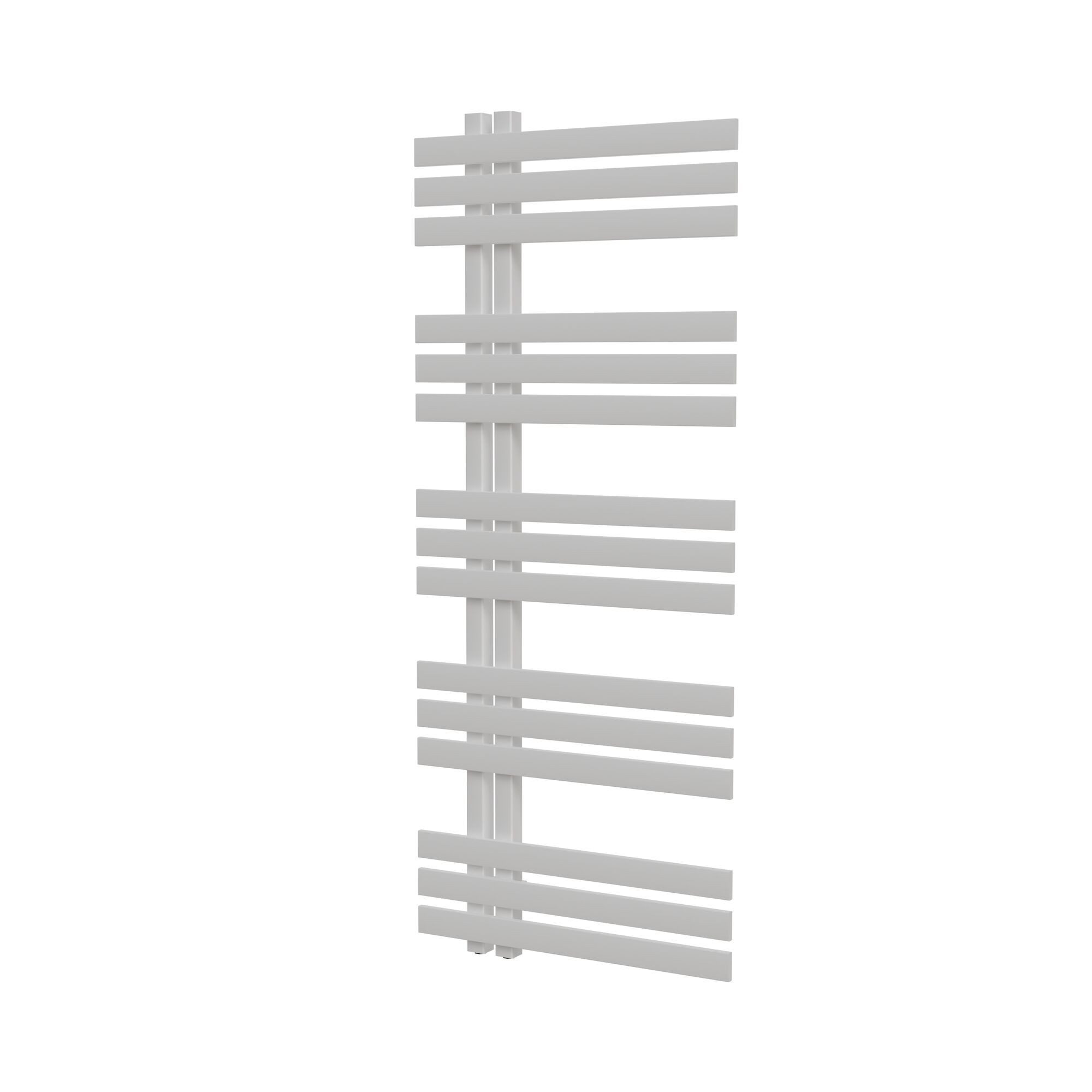 Schulte Designheizkörper IGNIS, mit seitlich versetzen Mittelanschluss, 120 x 50 cm, Alpinweiß