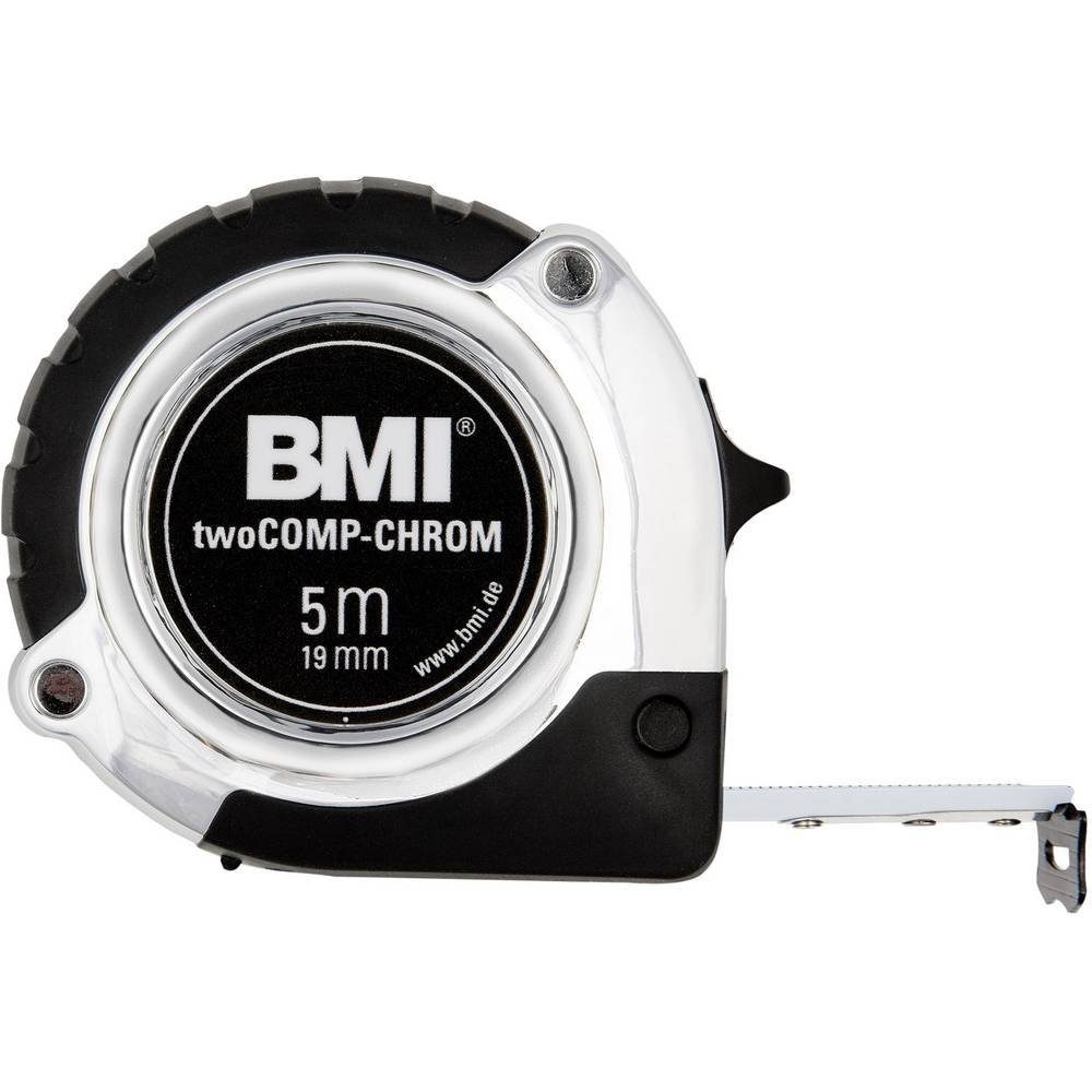 5m twoComp-CHROM Maßband BMI Taschenbandmaß Länge