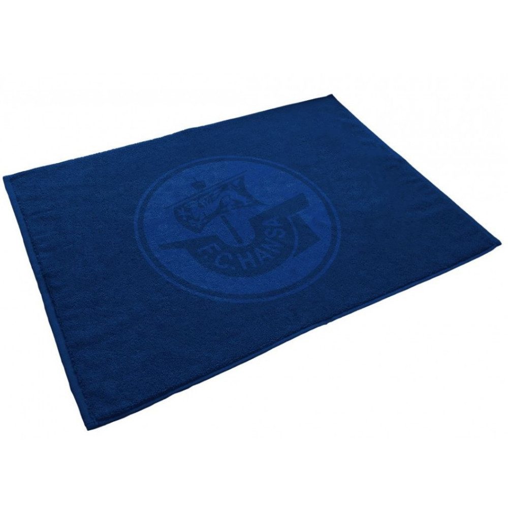 FC Hansa Rostock Badetuch Hansa Rostock Duschvorleger Logo navy