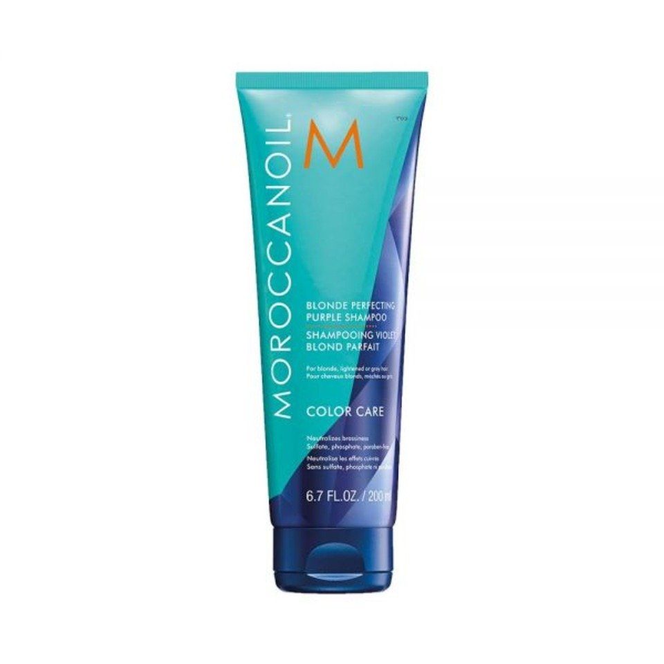 moroccanoil Haarshampoo Blond Perfecting Purple Shampoo, -, 1-tlg., -, für blonde, aufgehellte Haare, feuchrtigkeitsspendend, tonkorrigierend