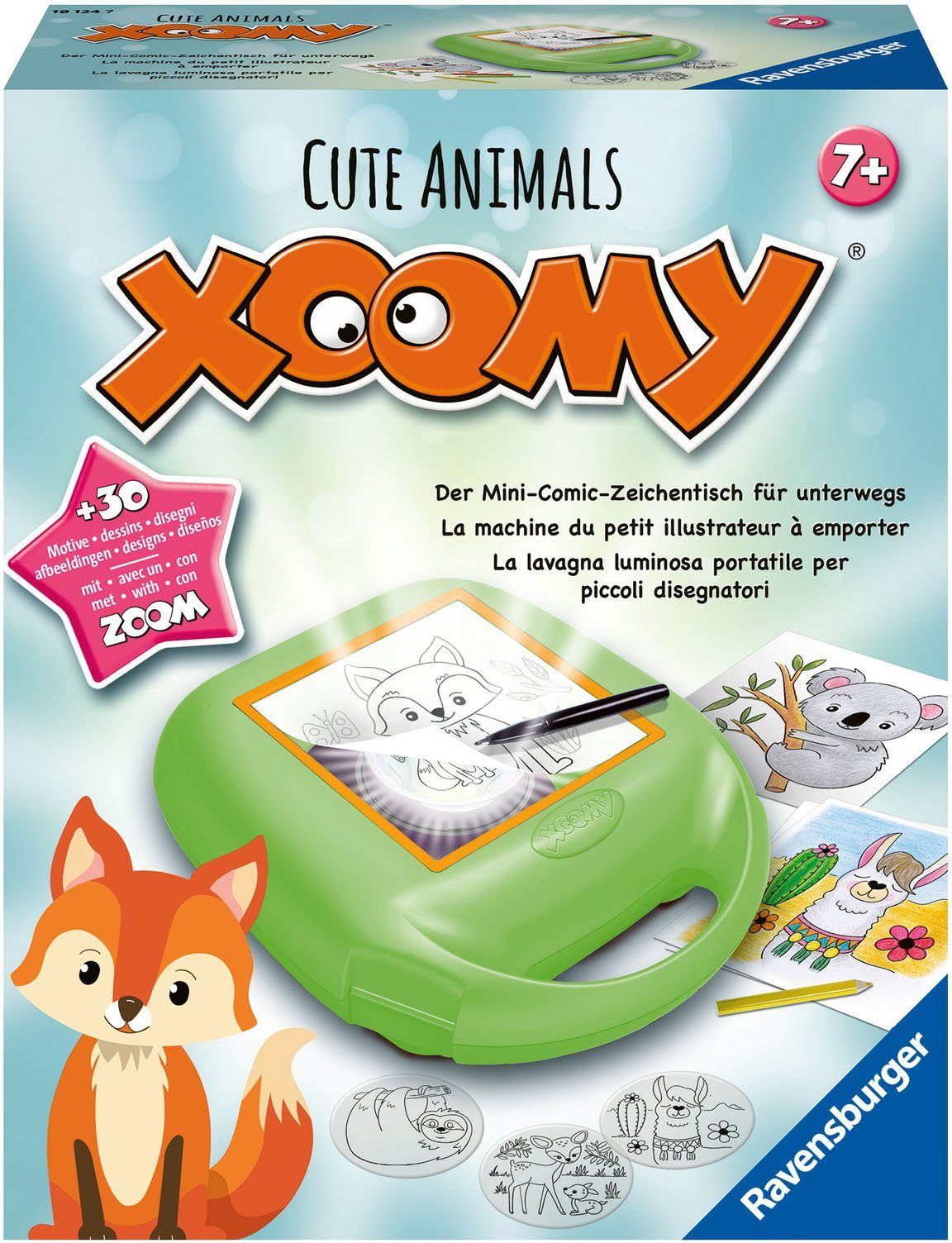 Image of Ravensburger Malvorlage »Xoomy® Midi Cute Animals«, FSC® - schützt Wald - weltweit; Made in Europe