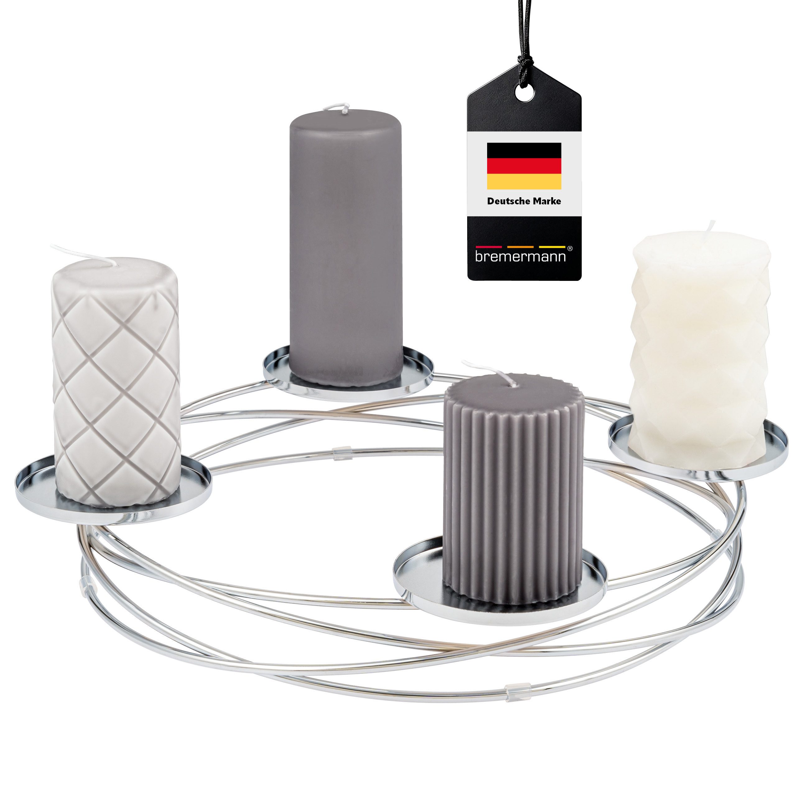 bremermann Торшеры in Kranzform für Stumpenkerzen