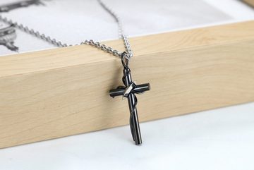 Kim Johanson Schmuckset Kreuz, für verliebte, Partnerschmuck: 2 Ketten mit Anhänger