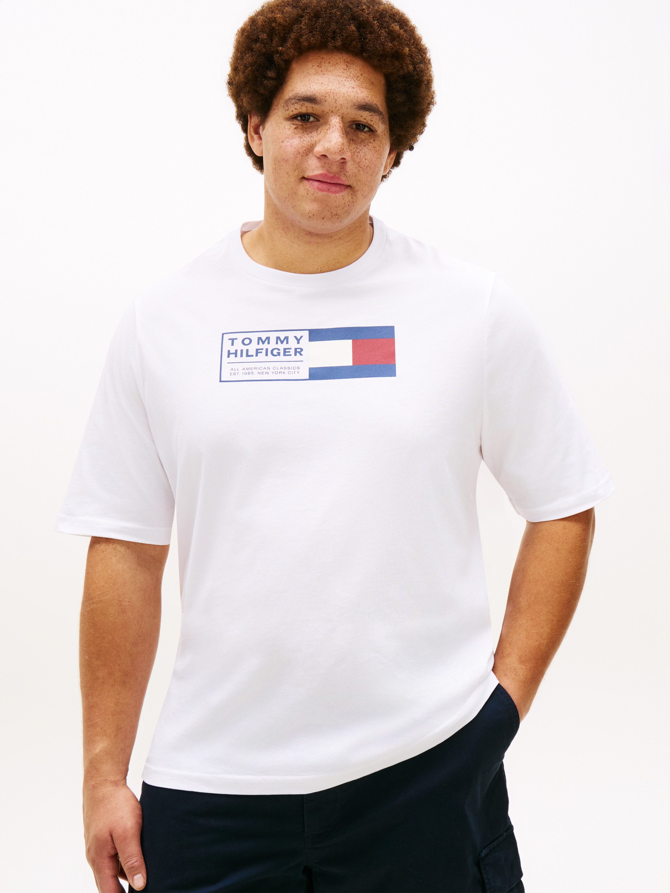 Tommy Hilfiger Big & Tall T-Shirt BRAND LOVE TEXT Regular fit für große Grö günstig online kaufen