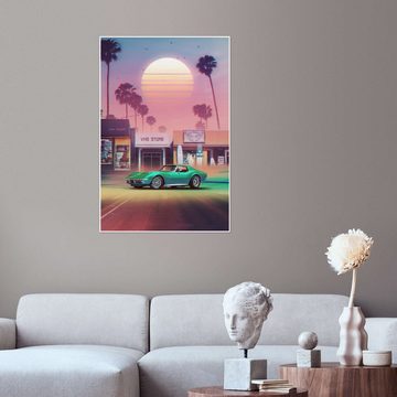 Posterlounge Poster Denny Busyet, Synthwave Sunset Drive, Illustration