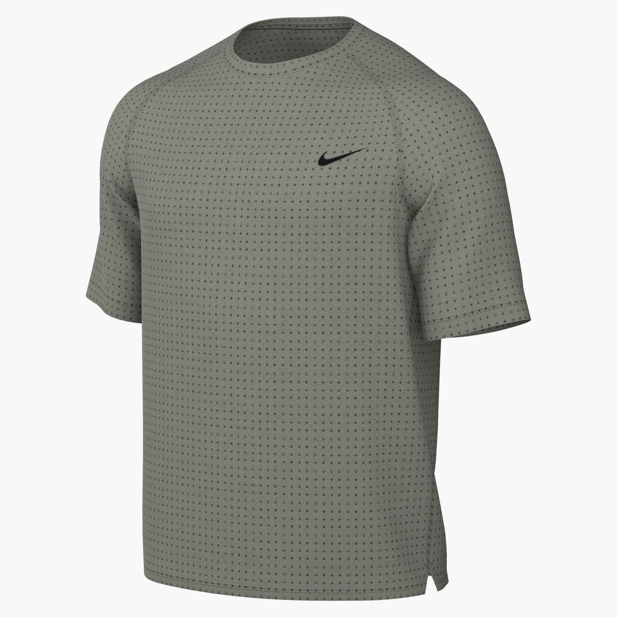 Nike Funktionsshirt M NK DF FLEX SS TOP mit Reißverschluss, normale Länge, gerader Abschluss