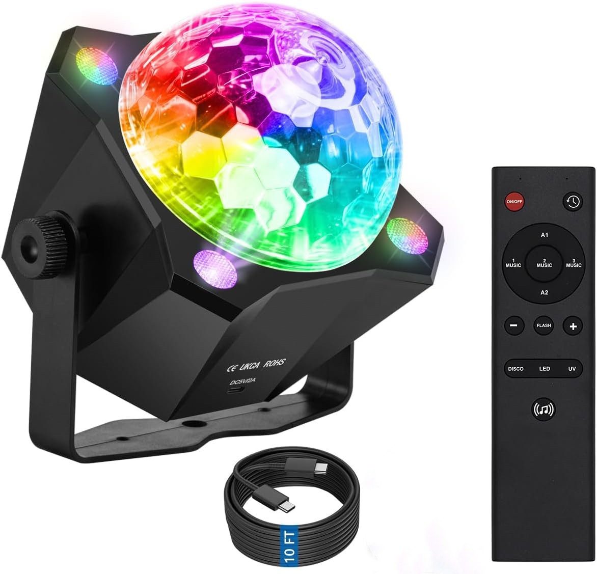 Discolicht Partylichter, LED-Farb-Stroboskop-Lichter, Bühnenlicht