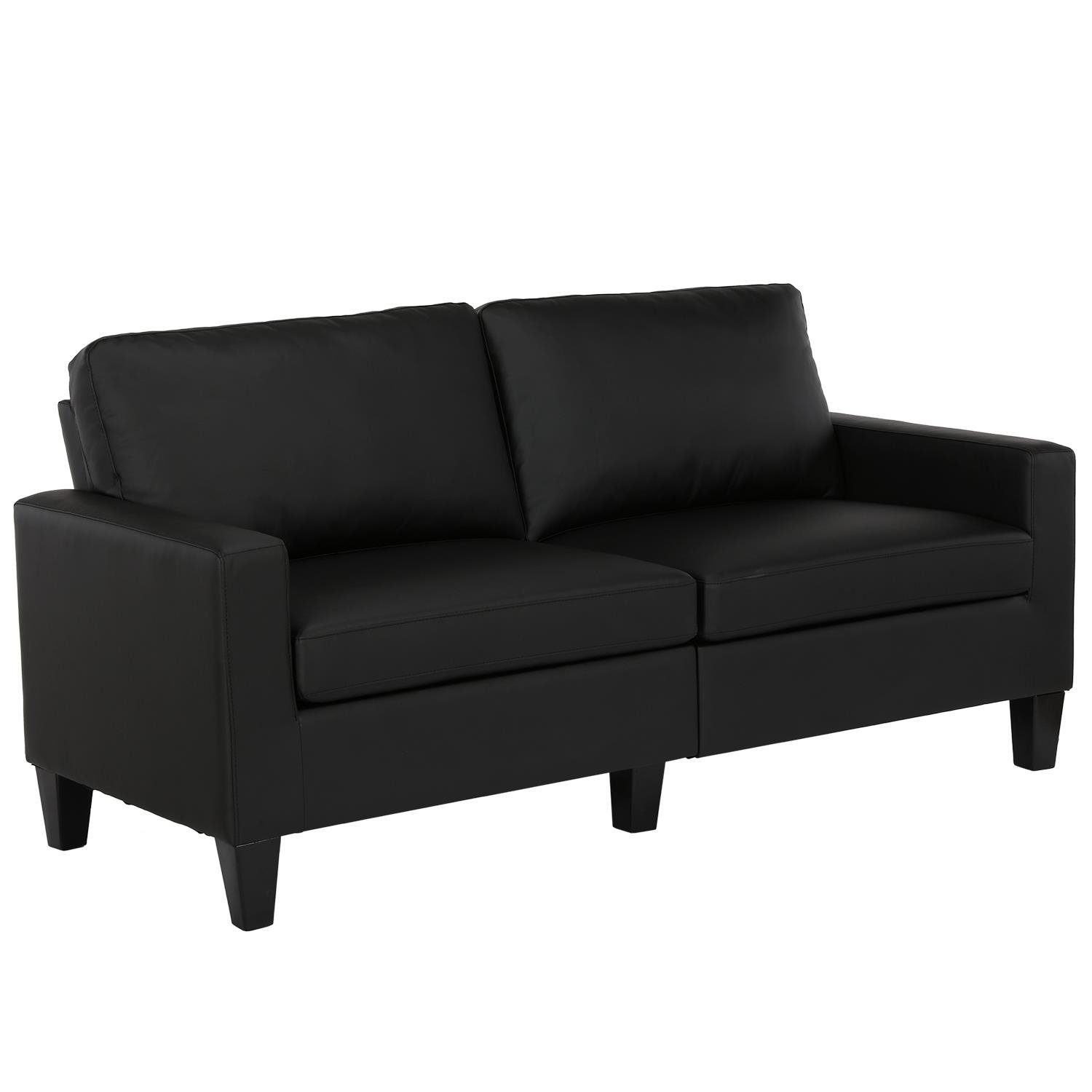 loft24 Sofa Rylie, 3-Sitzer Couch, Lederoptik, Länge 183 in cm Bezug