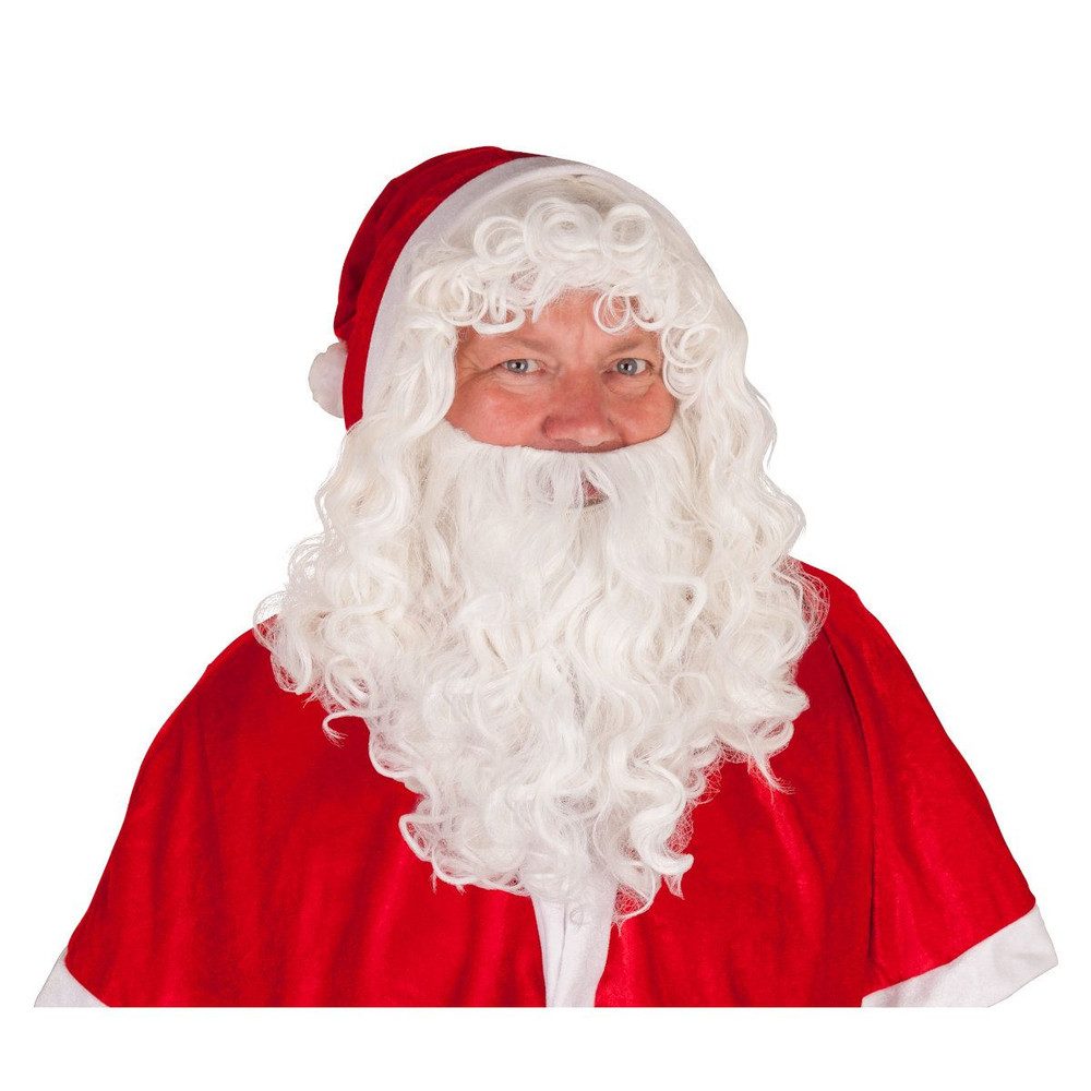 MICA Kostüm Perücke für Erwachsene - Weihnachtsmann - mit Bart