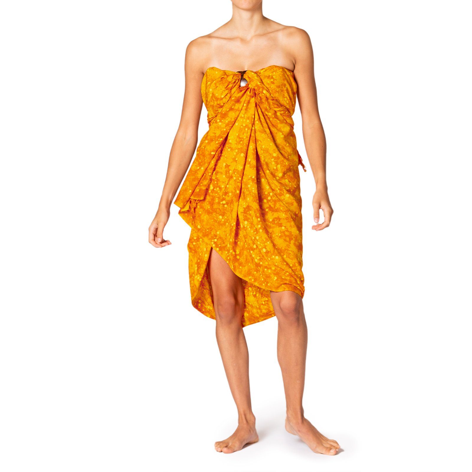 PANASIAM Sarong Pareo Starlit Wachsbatik aus hochwertiger Viskose Strandtuch, Viskose, Strandkleid Bikini Cover-up Tuch für den Strand Schultertuch Halstuch