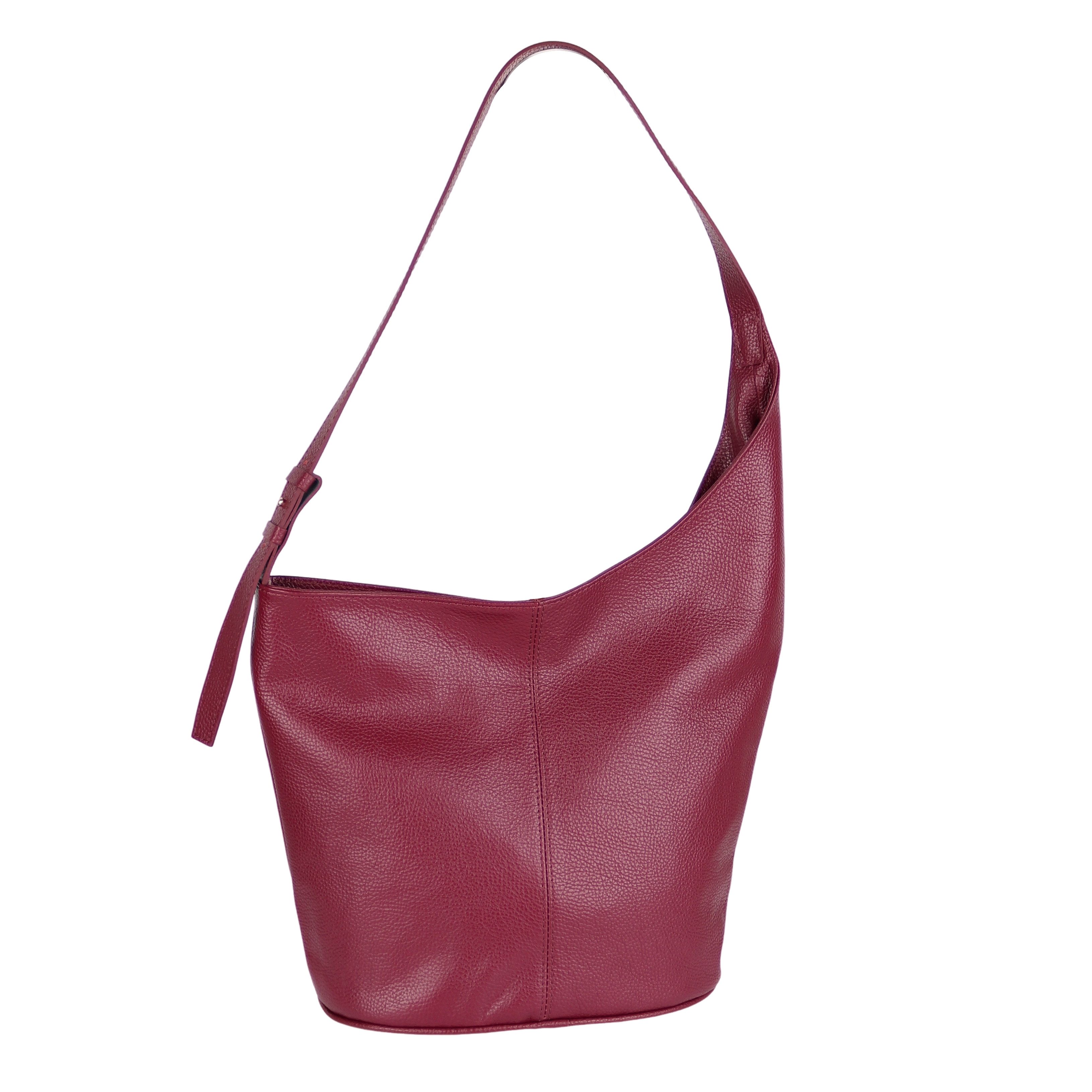 MIRROSI Shopper Aus Echtleder, Made in Itlay Beuteltasche, Tragetasche (35x30x15cm) mit viel Stauraum