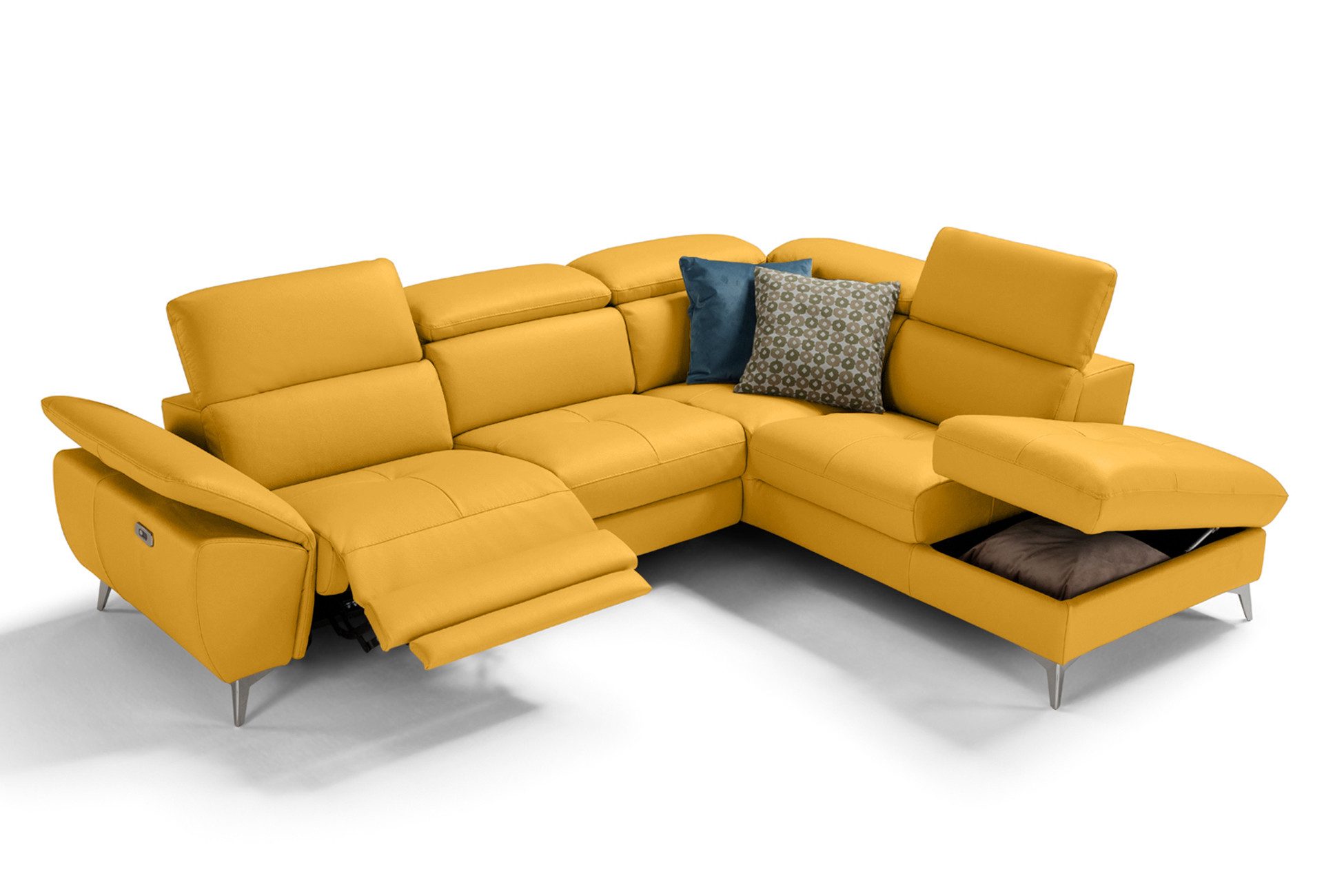 moebeloutlet.de Ecksofa Moebeloutlet.de–Italienisches Ledersofa mit Relaxfunktion Zürich, mit Relaxfunktion