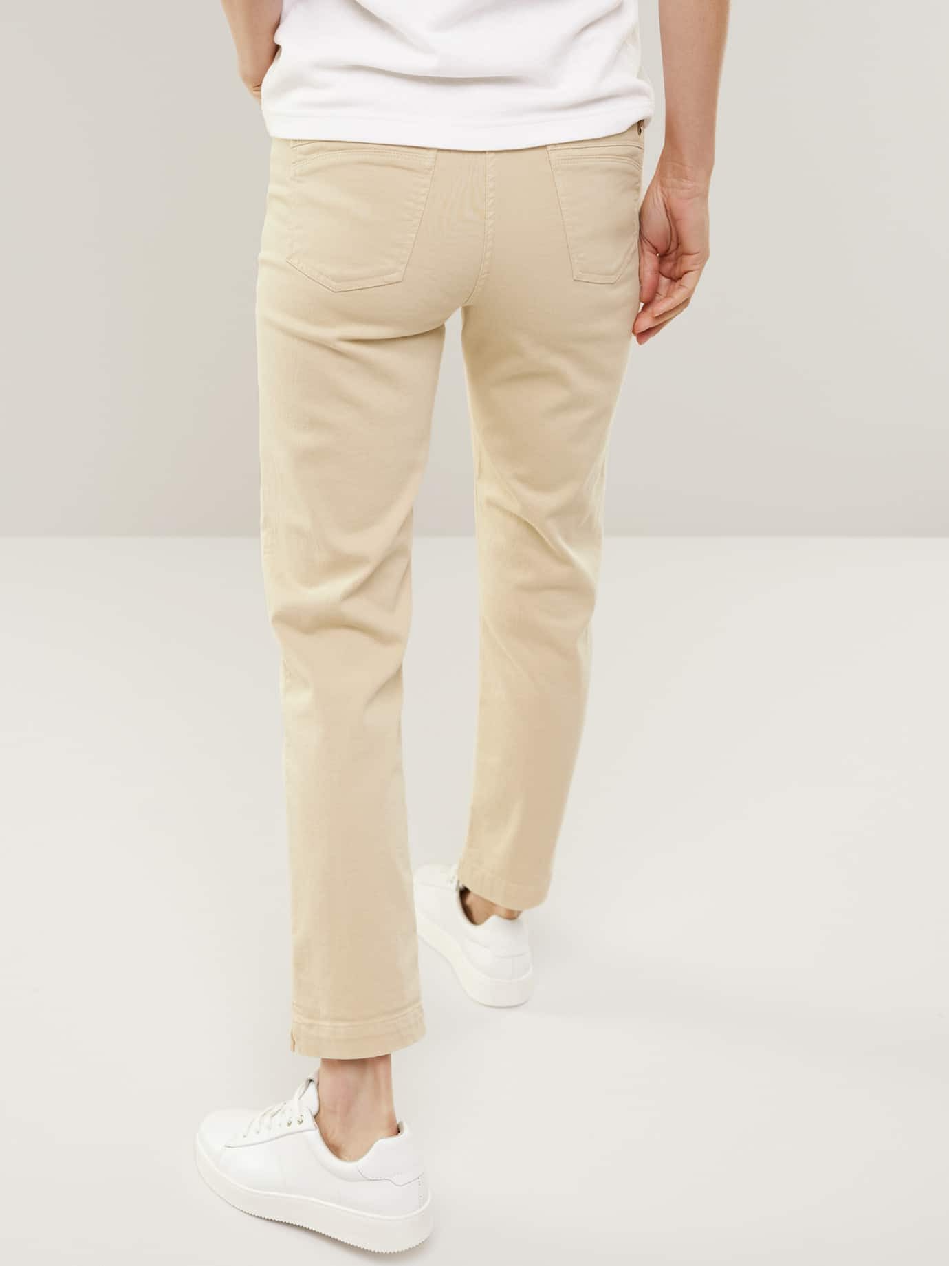 Walbusch Stretch-Jeans Damen 7/8-Stretchjeans Premium Klima Regular fit Coolmax®-Gewebe, atmungsaktiv, pflegeleicht, trocknergeeignet