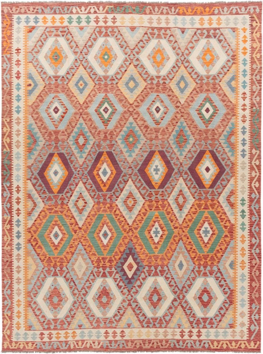 Orientteppich Kelim Afghan 267x346 Handgewebter Orientteppich, Nain Trading, rechteckig, Höhe: 3 mm | Kurzflor-Teppiche
