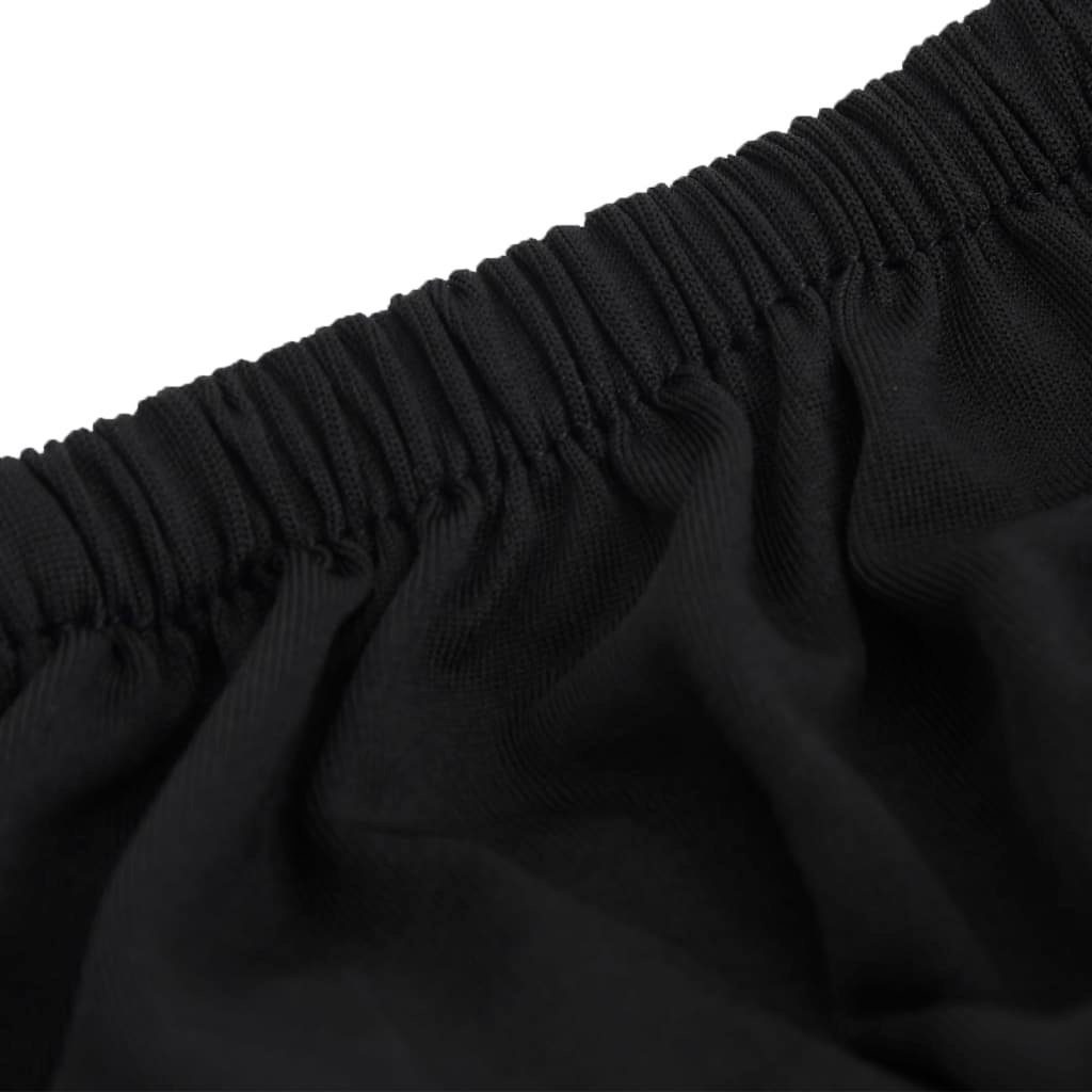 Schwarz 4-Sitzer Sofahusse Hussen-Set Polyester-Jersey, furnicato Stretch